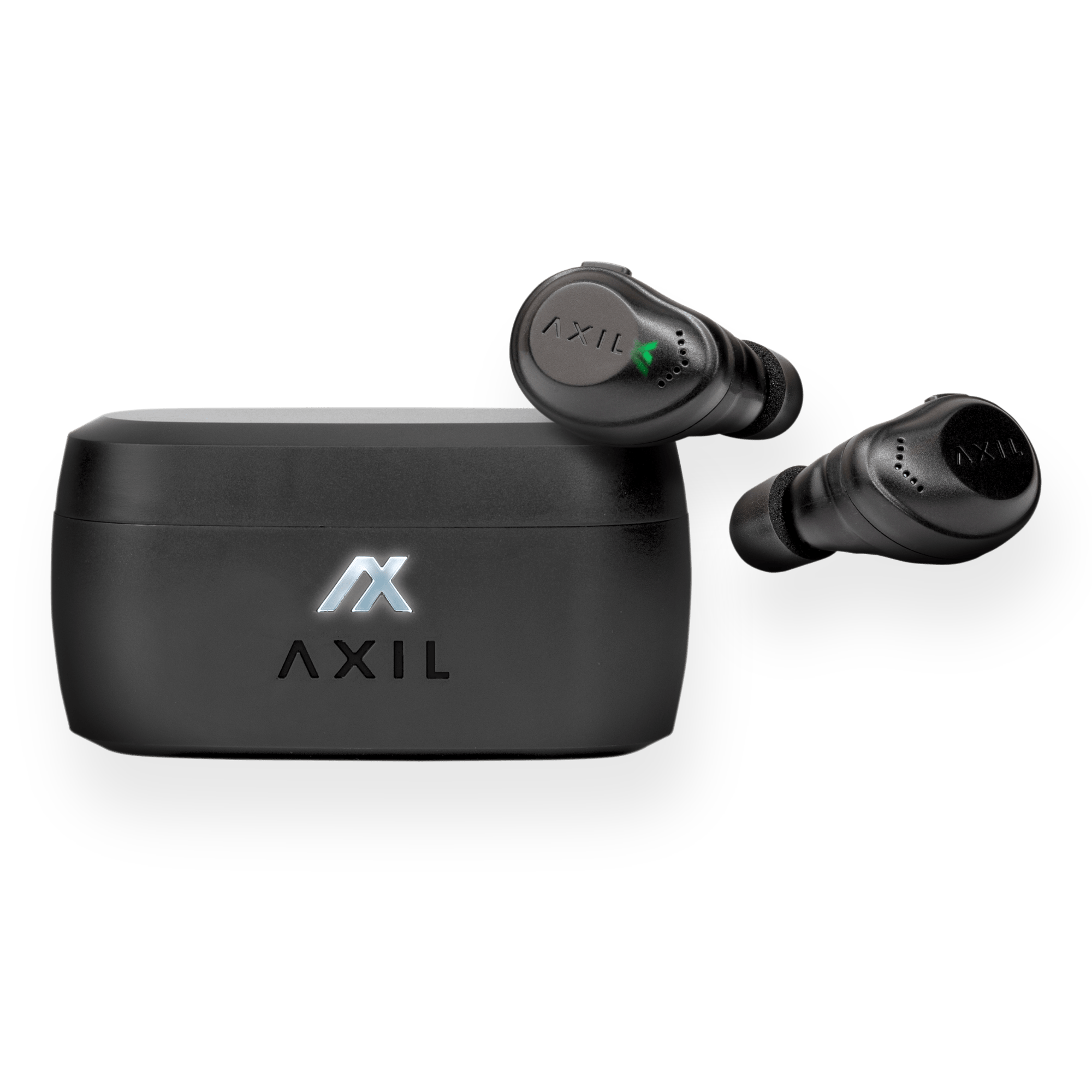 AXIL XCOR elektronischer In-Ear-Gehörschutz in Silber mit Ladecase