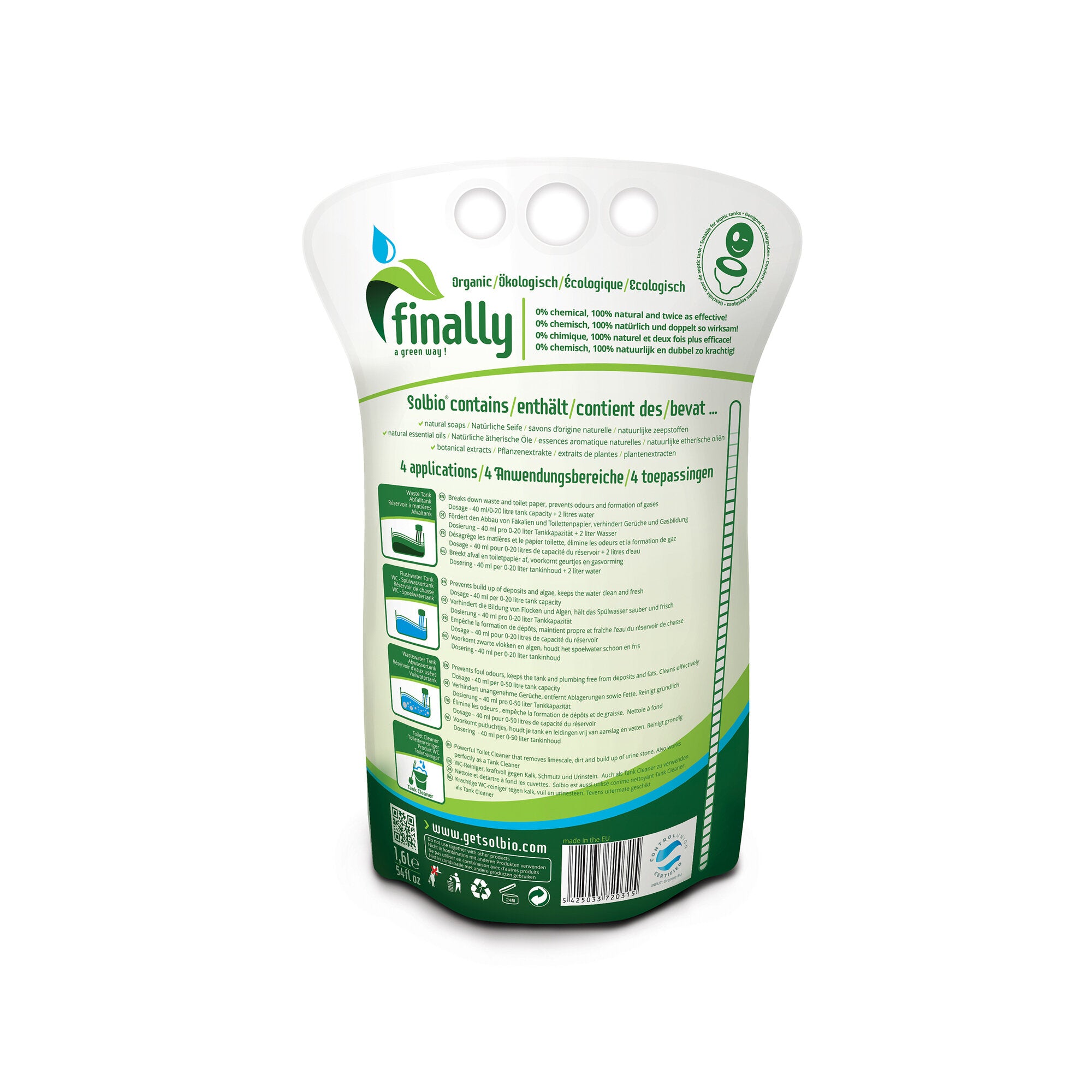 Toilettenzusatz 4 in 1, 1,6 l