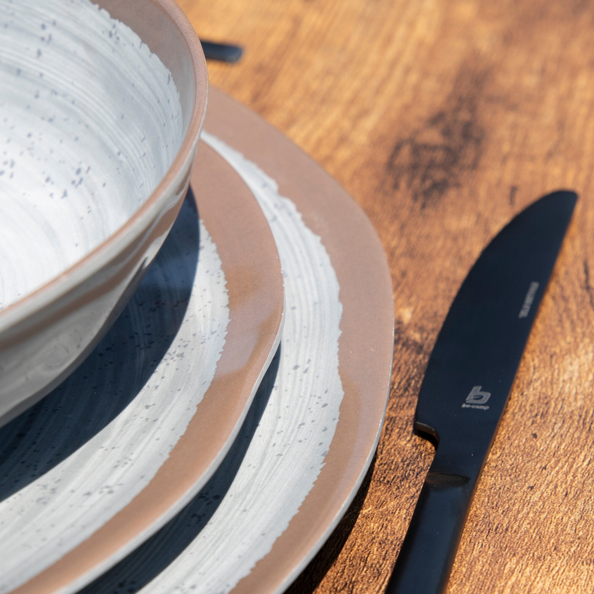 Geschirrset Halo, 12-teilig, aqua