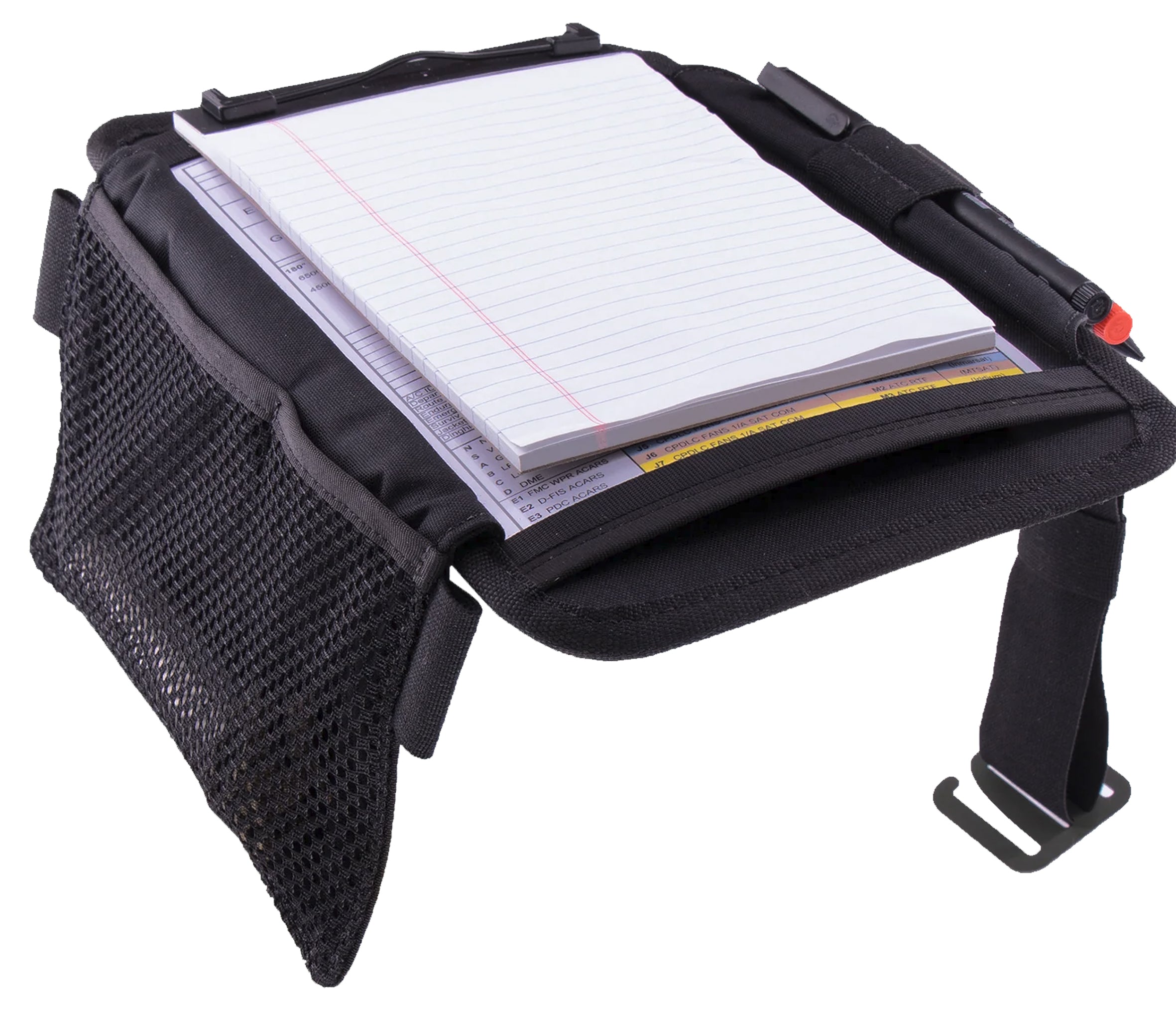 Battle Board Aviation Kneeboard Medium Tech Edition in Schwarz – Gesamtansicht