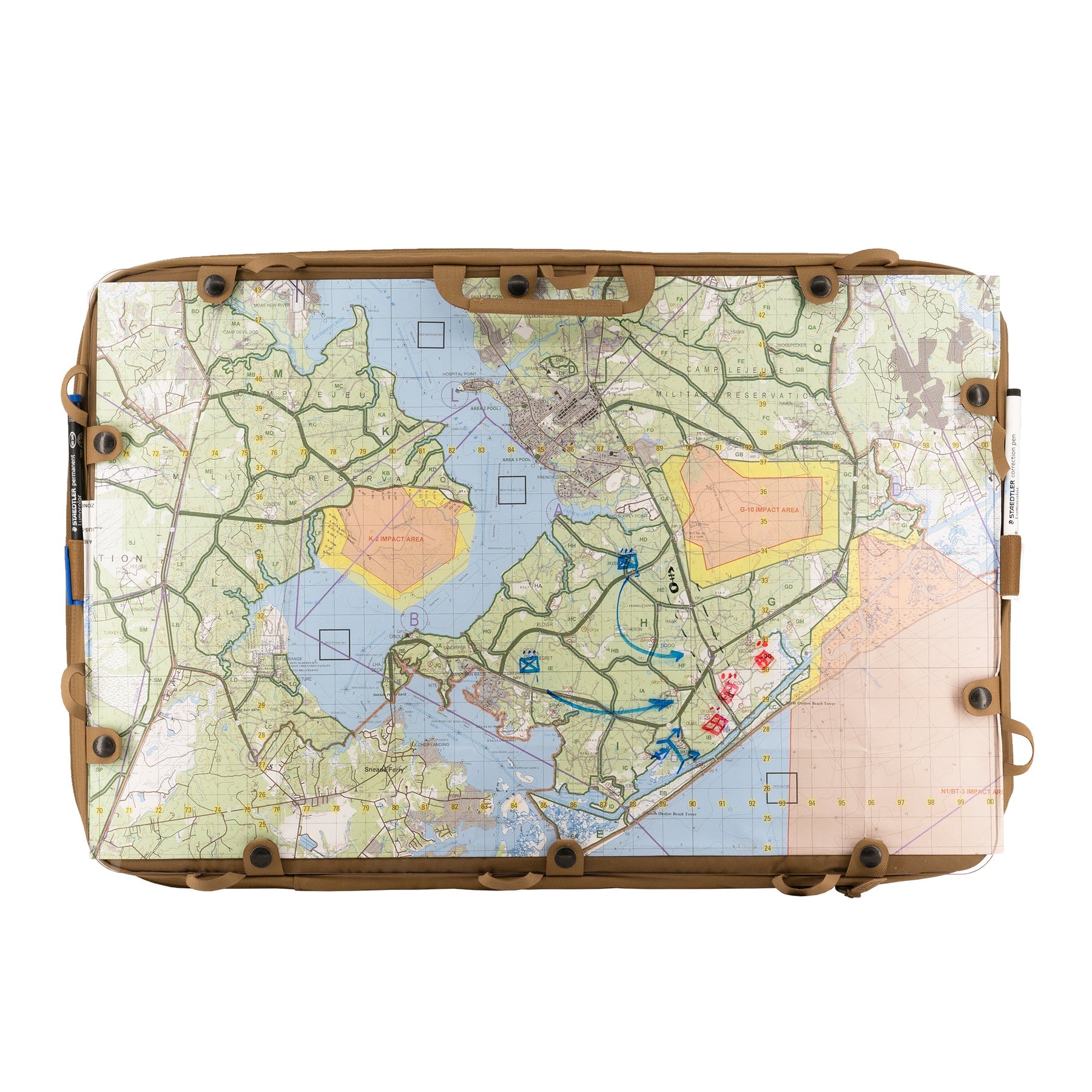 Battle Board Expedition 4.0 XL Coyote – Innenfach und zweite Anzeigefläche