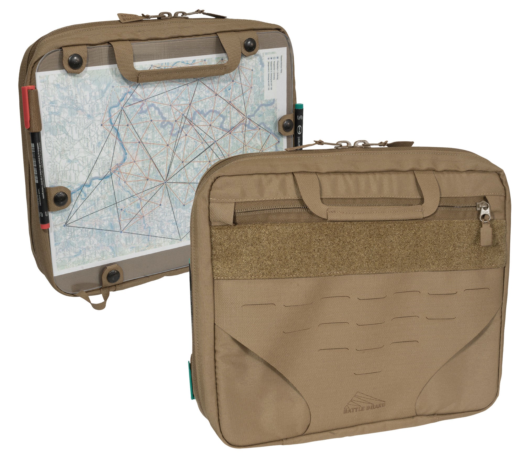 Battle Board Expedition 4.0 Medium Coyote Vorder- und Rückansicht