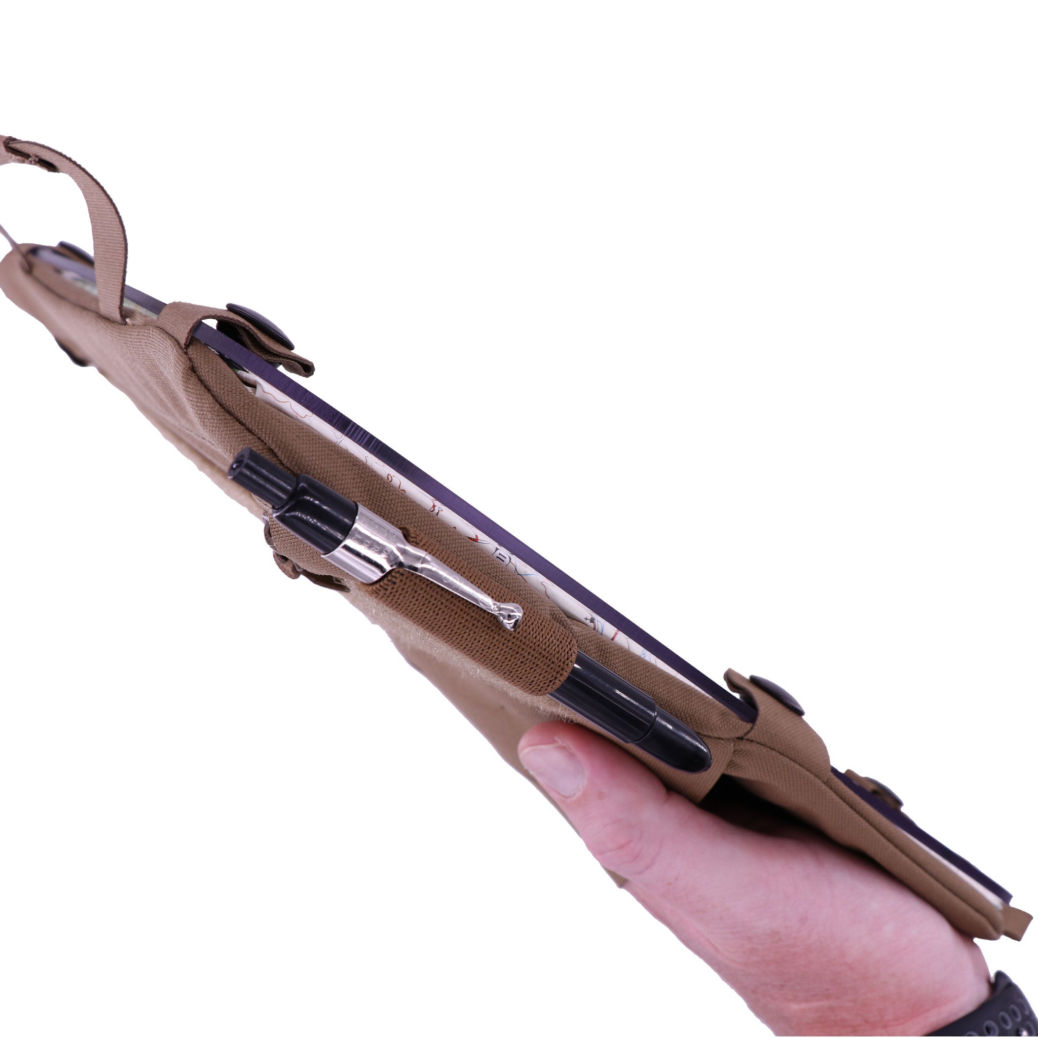 Battle Board Swift 4.0 Medium Coyote – Seitenansicht und Einhandbedienung