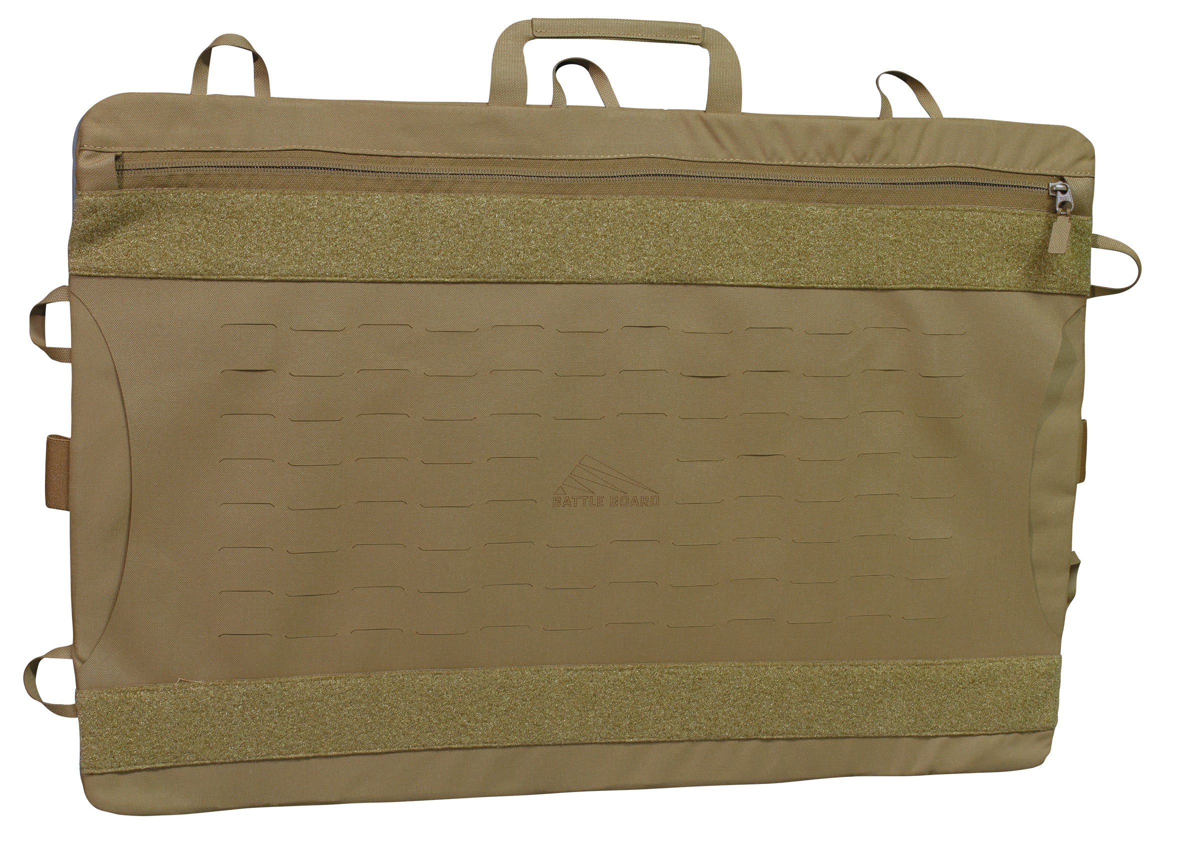 Battle Board Swift 4.0 XL Coyote – Rückseite mit Dokumententasche