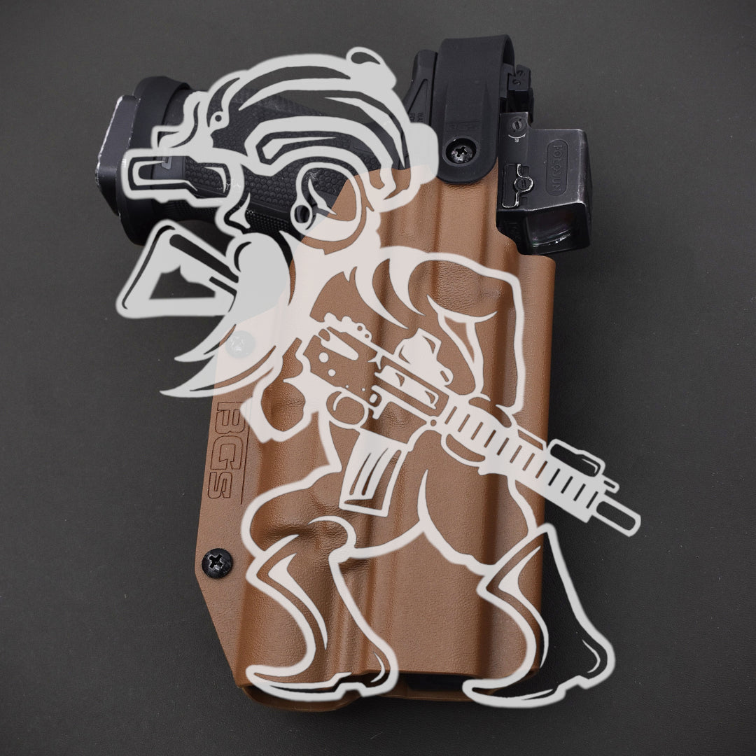 BGs Kane Hybrid Level III Holster mit Soft Lining in Schwarz