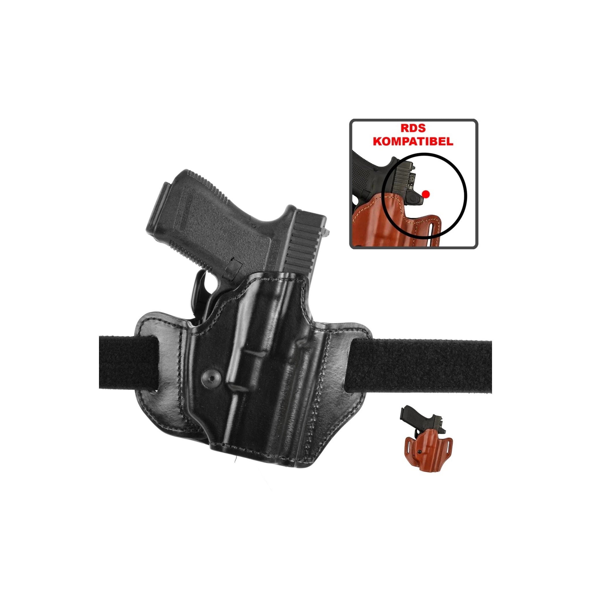 Bianchi BIANCHI® 126GLS Gürtelholster (verdeckte Trageweise), Leder (38 mm BL) - Ansicht 1