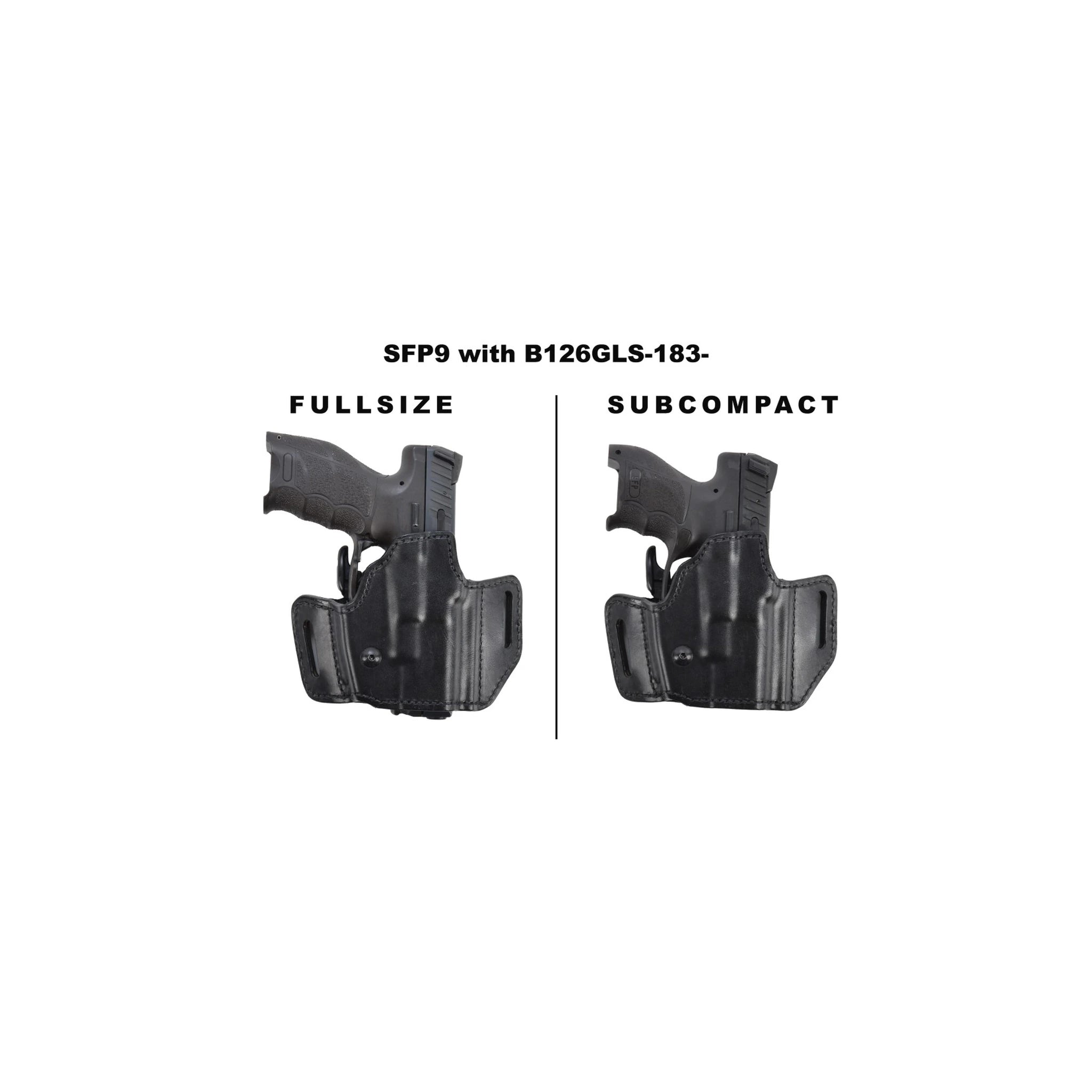 Bianchi BIANCHI® 126GLS Gürtelholster (verdeckte Trageweise), Leder (38 mm BL) - Ansicht 2