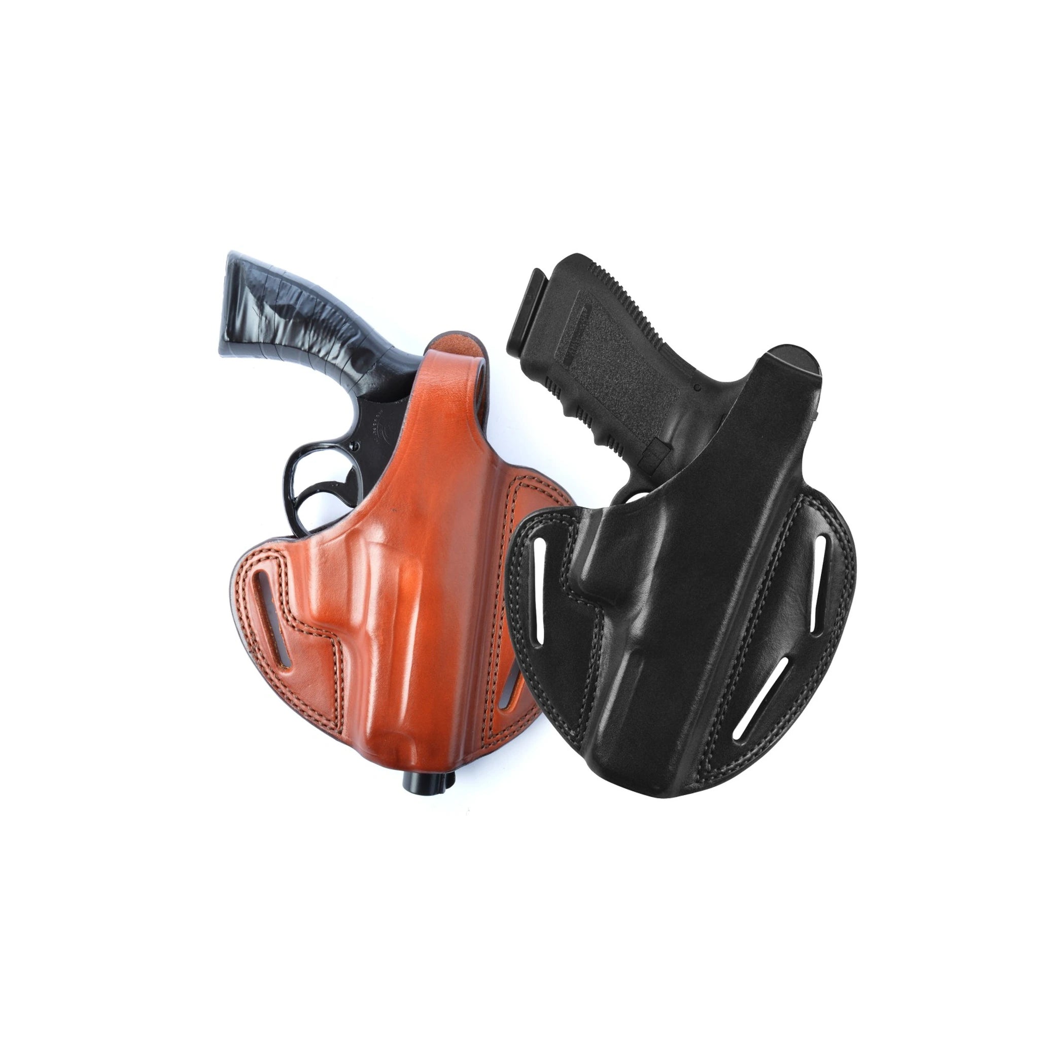 Bianchi BIANCHI® 7 Pancake-Gürtelholster für Pistolen oder Revolver, Leder, 45 mm BL - Ansicht 1