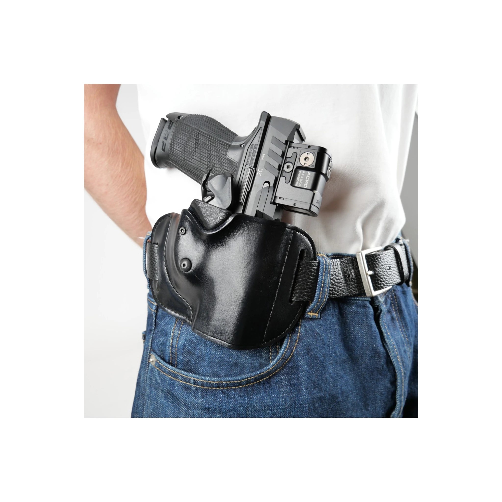 Bianchi BIANCHI® 85 Gürtelholster LTG, Leder, schwarz - Ansicht 4