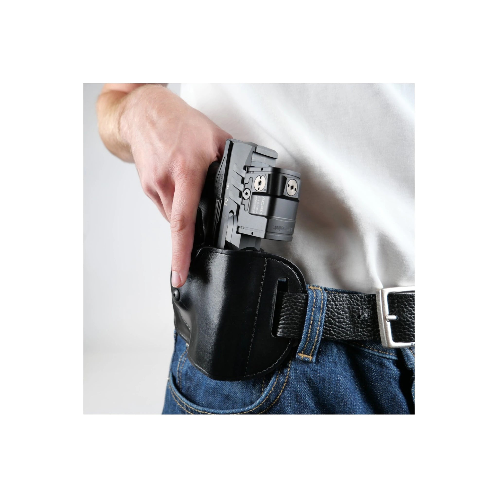 Bianchi BIANCHI® 85 Gürtelholster LTG, Leder, schwarz - Ansicht 5