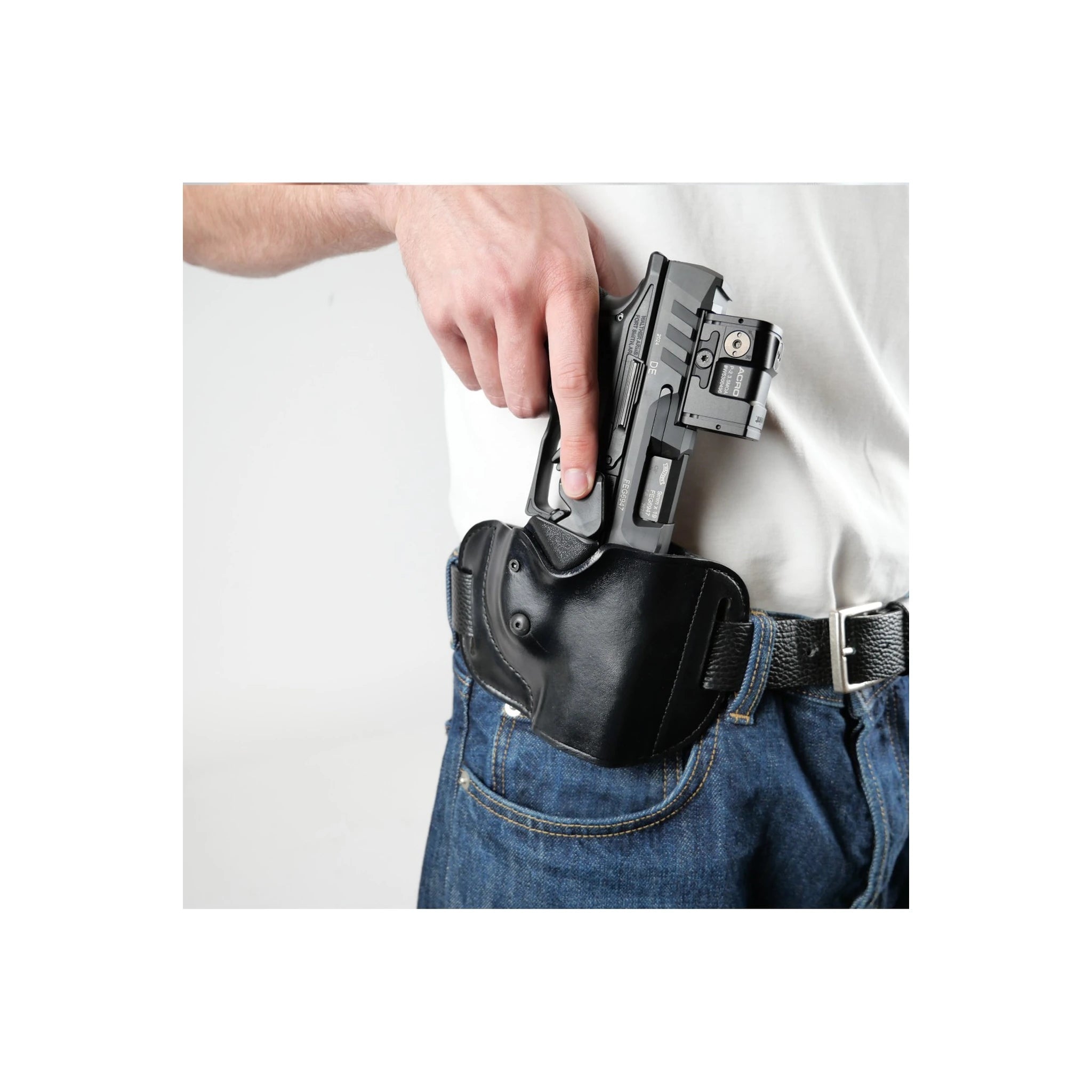 Bianchi BIANCHI® 85 Gürtelholster LTG, Leder, schwarz - Ansicht 6