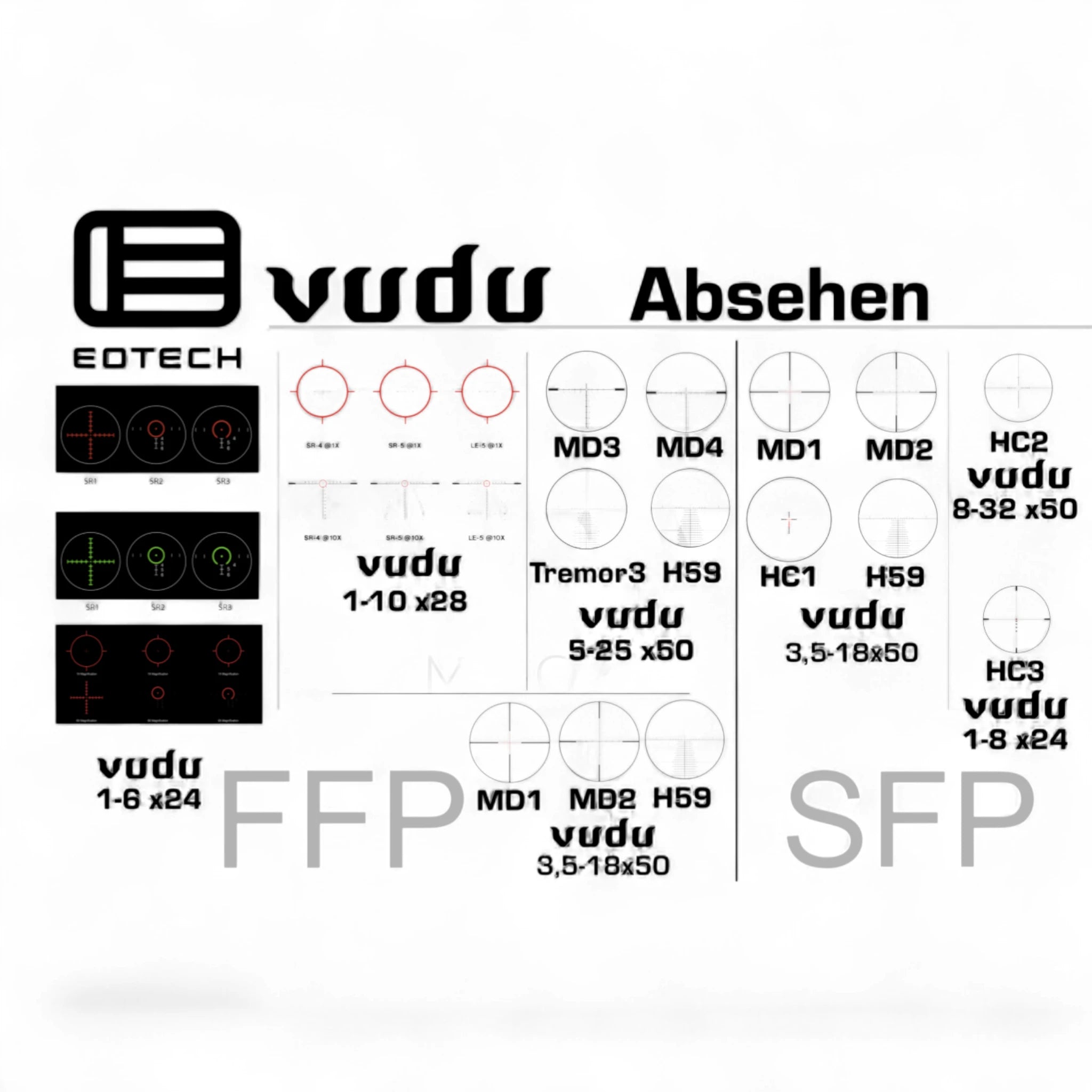 EOTECHEOTECH Vudu 8 - 32x50 SFP HC2 - Black Raptor