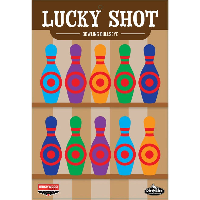Birchwood Casey DIRTY BIRD Bowling Pins Zielscheiben BC-35773, 12 × 18 Zoll, 6er-Pack