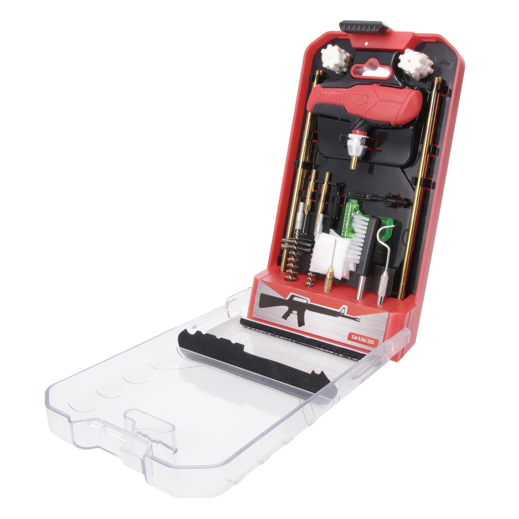 Birchwood Casey BC-ARCLN-KIT AR-15 Reinigungsset geöffnet mit Werkzeugen und Aufbewahrungskoffer