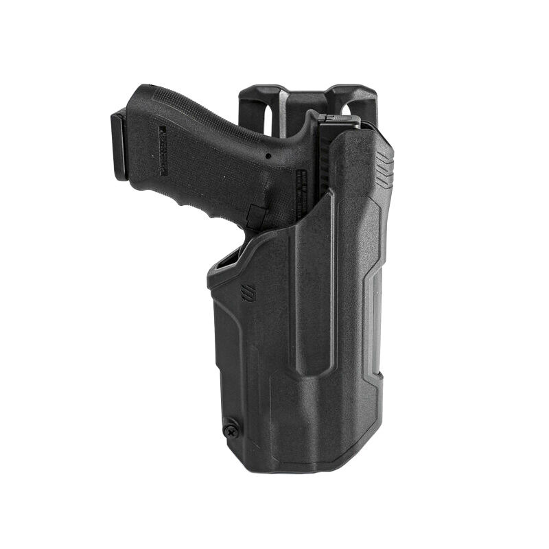 Blackhawk T-Series L2D Holster 44N200BKR für Glock mit TLR-1/2, Schwarz, Rechtshand