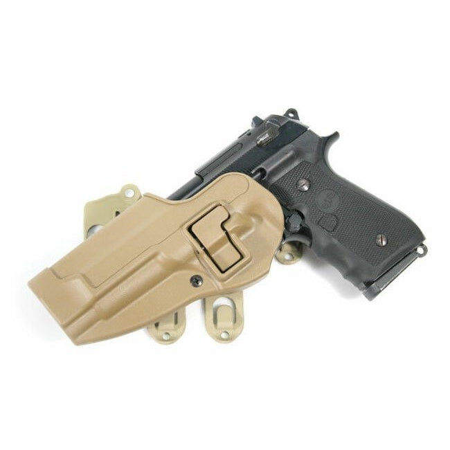 Blackhawk STRIKE Platform mit SERPA CQC Holster 40CL01CT-L für Beretta 92/96/M9, Coyote Tan, Linkshand; Pistole nicht im Lieferumfang