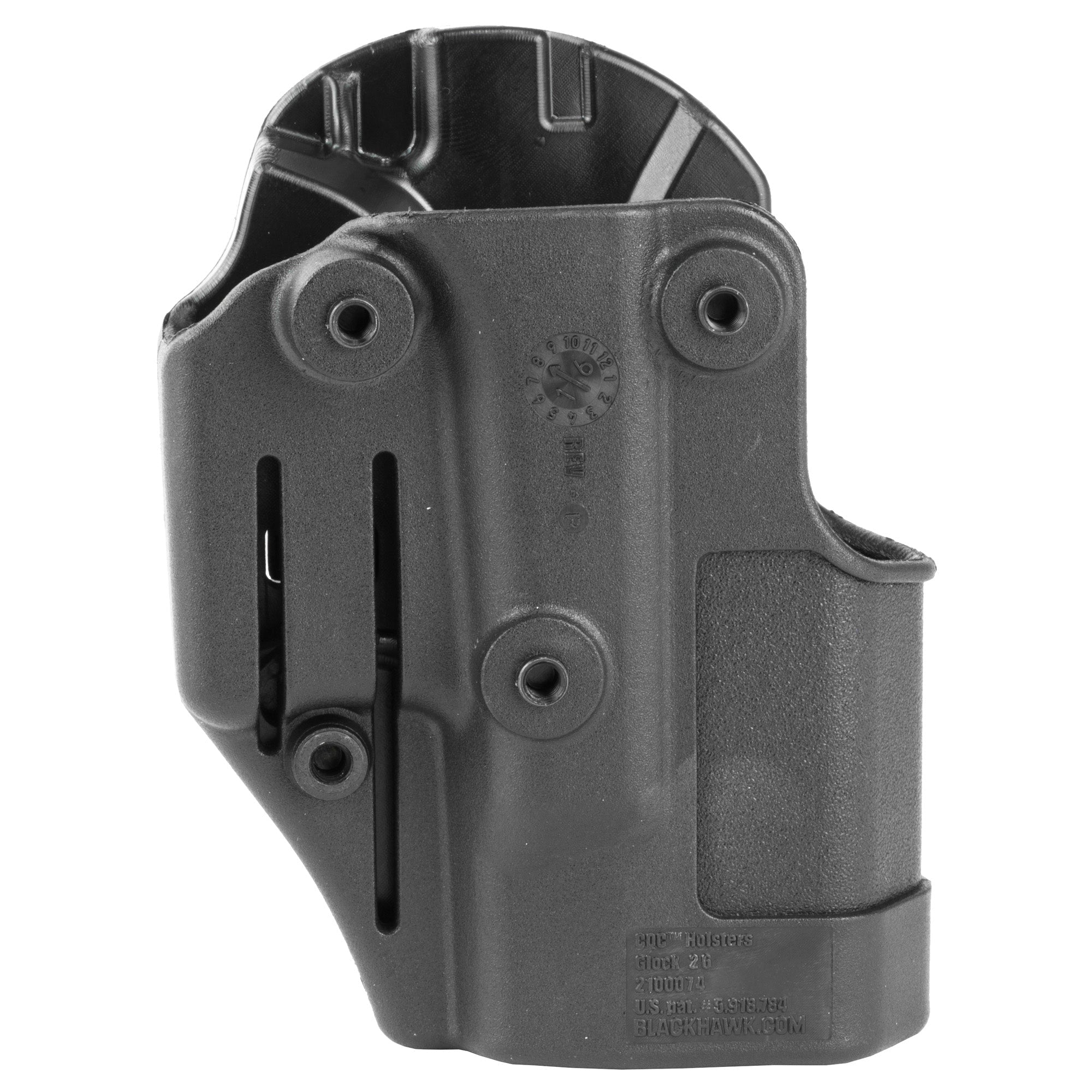 BLACKHAWK SERPA CQC 410501BK-L für Glock 26/27/33, Schwarz, Linkshand – Rückansicht