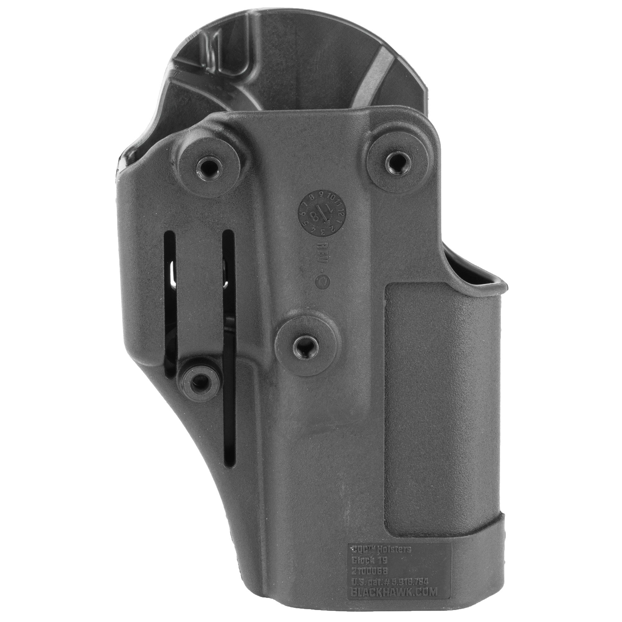 BLACKHAWK SERPA CQC 410502BK-L für Glock 19/23/32/36, Schwarz, Linkshand – Rückansicht