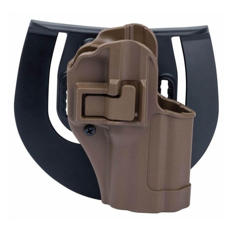 Blackhawk SERPA CQC Holster 410504CT-R für Beretta 92/96/M9, Coyote Tan, Rechtshand, mit Paddle – Waffe nicht im Lieferumfang