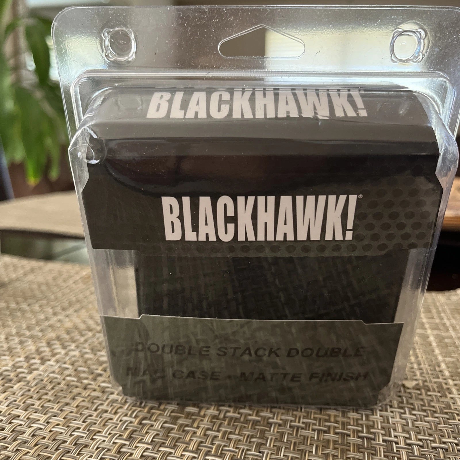 Blackhawk Double Mag Case 410610PBK für zwei Double-Stack-Magazine, Schwarz, Frontansicht