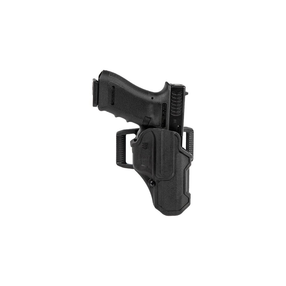 Blackhawk T-Series L2C Holster 410701BKR für Glock 19/23/26/27/32/33/45, Schwarz, Rechtshand; Pistole nicht enthalten