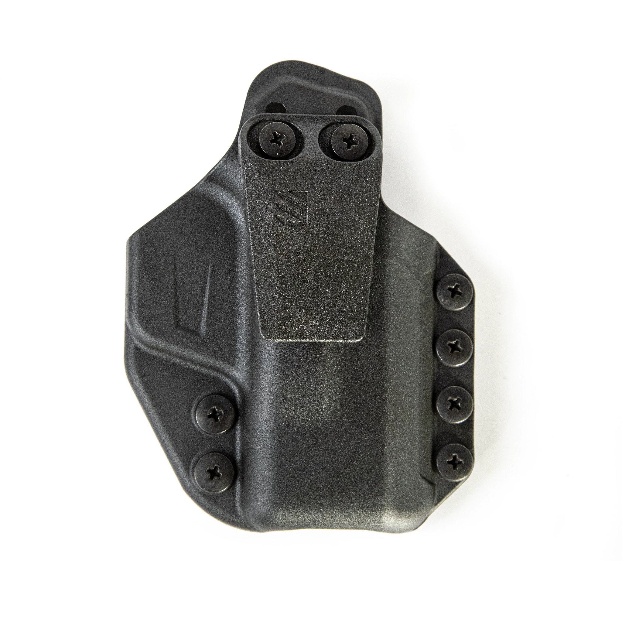 Blackhawk Stache IWB Base Kit, schwarze Herstellerabbildung mit J-förmigem Gürtelclip