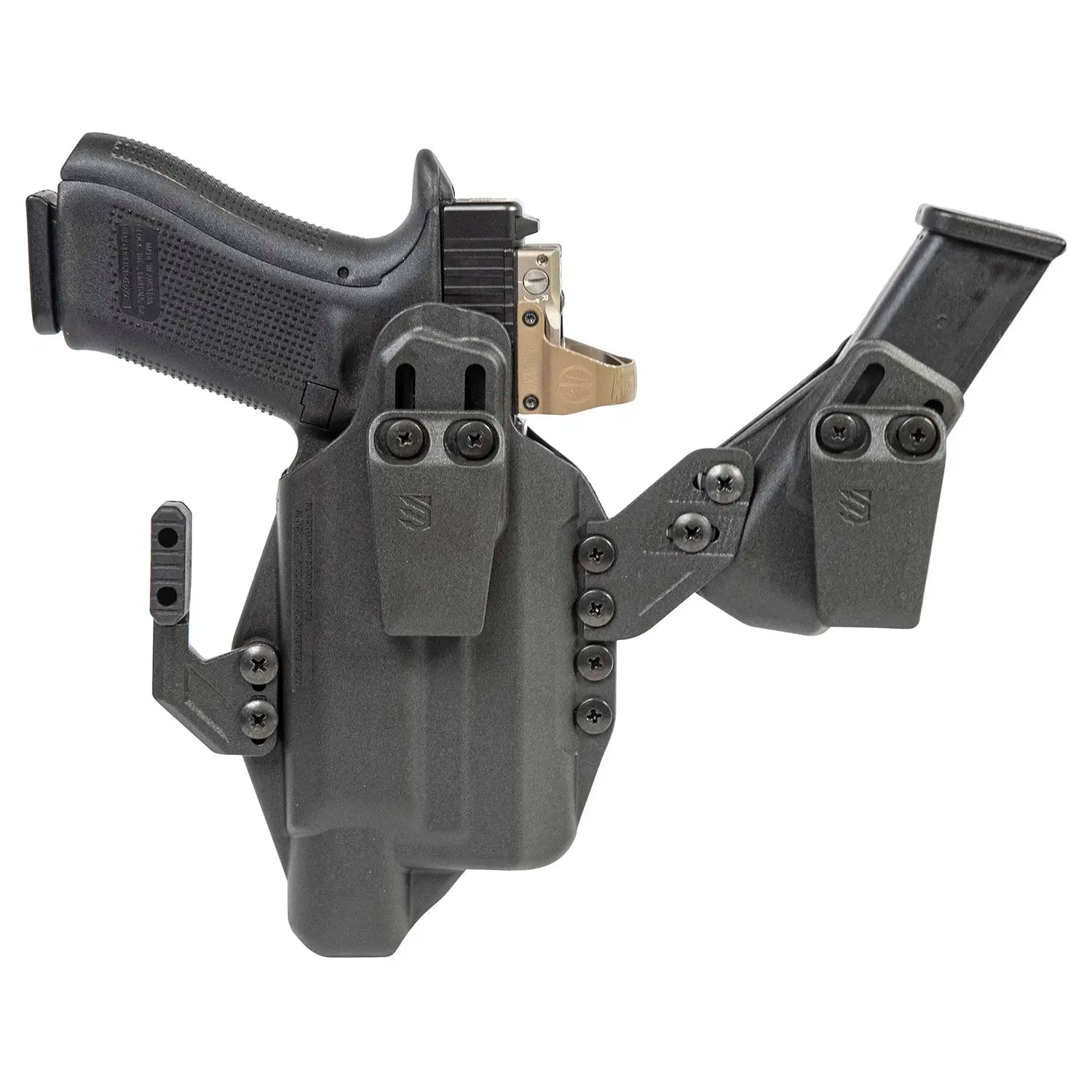 Blackhawk Stache Premium Kit 416876BK für Glock 43X/48 mit TLR-7 Sub – Holster, Claw und Magazinhalter; Pistole, Leuchte und Magazin nicht enthalten