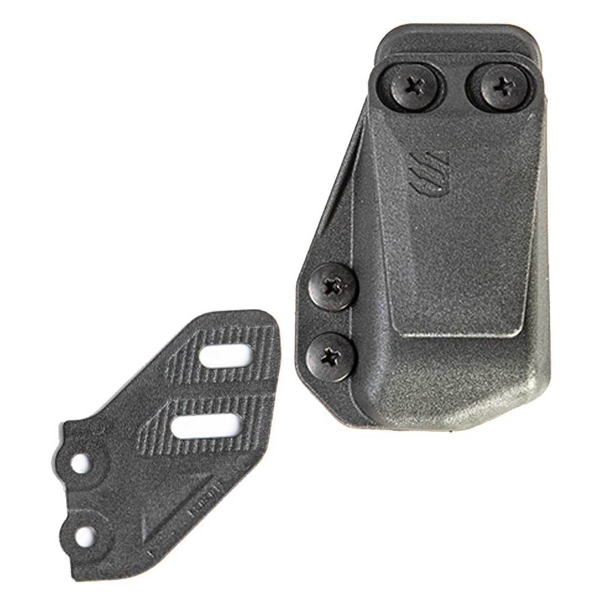 Blackhawk Stache IWB Double-Stack Magazinhalter 416A02BK in Schwarz mit J-Style-Gürtelclip und Verbindungsflügel