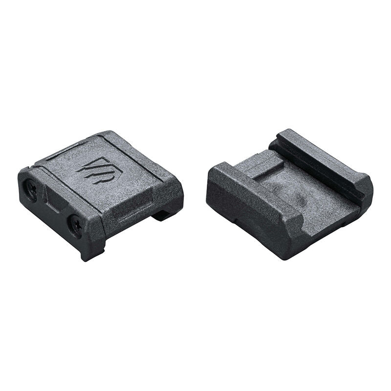 Schwarzes Blackhawk Omnivore Rail Attachment Device, zwei Herstelleransichten