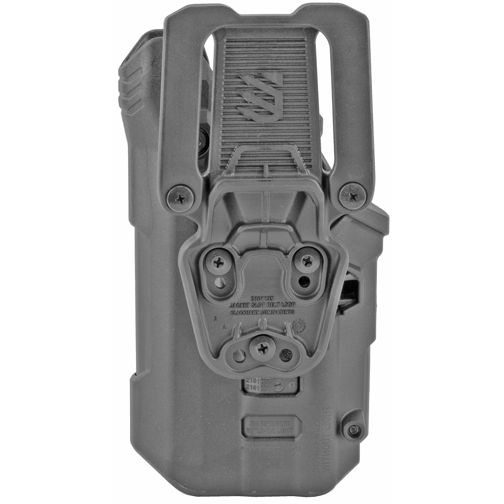 Blackhawk T-Series L2D Duty Holster 44N261BKR für SIG P320/P250/M17/M18 mit TLR-1/TLR-2, Schwarz, Rechtshand; Waffe und Lampe nicht im Lieferumfang