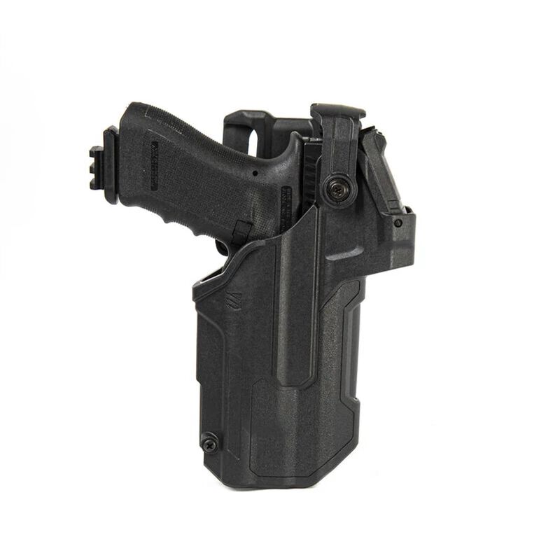 Blackhawk T-Series L3DLBR Holster 45NF00BKR für Glock mit TLR-7, schwarz, Rechtshand