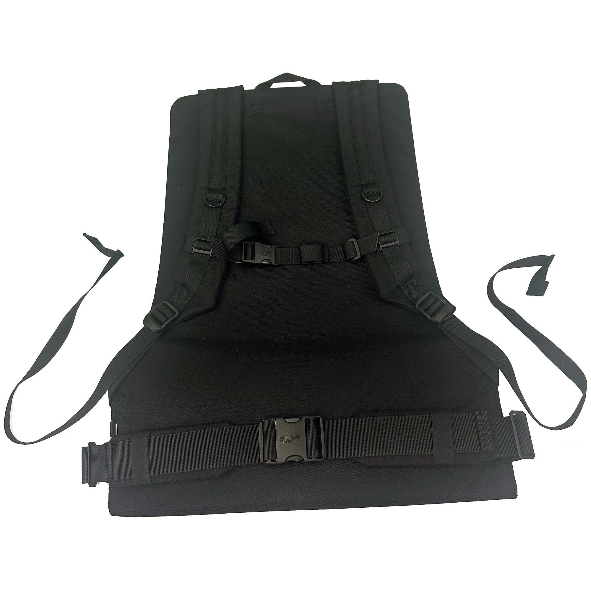 Blackhawk Modular Backpack 2 Werkzeugrucksack DE-MBP2, Schwarz, Rückansicht mit Schultergurten
