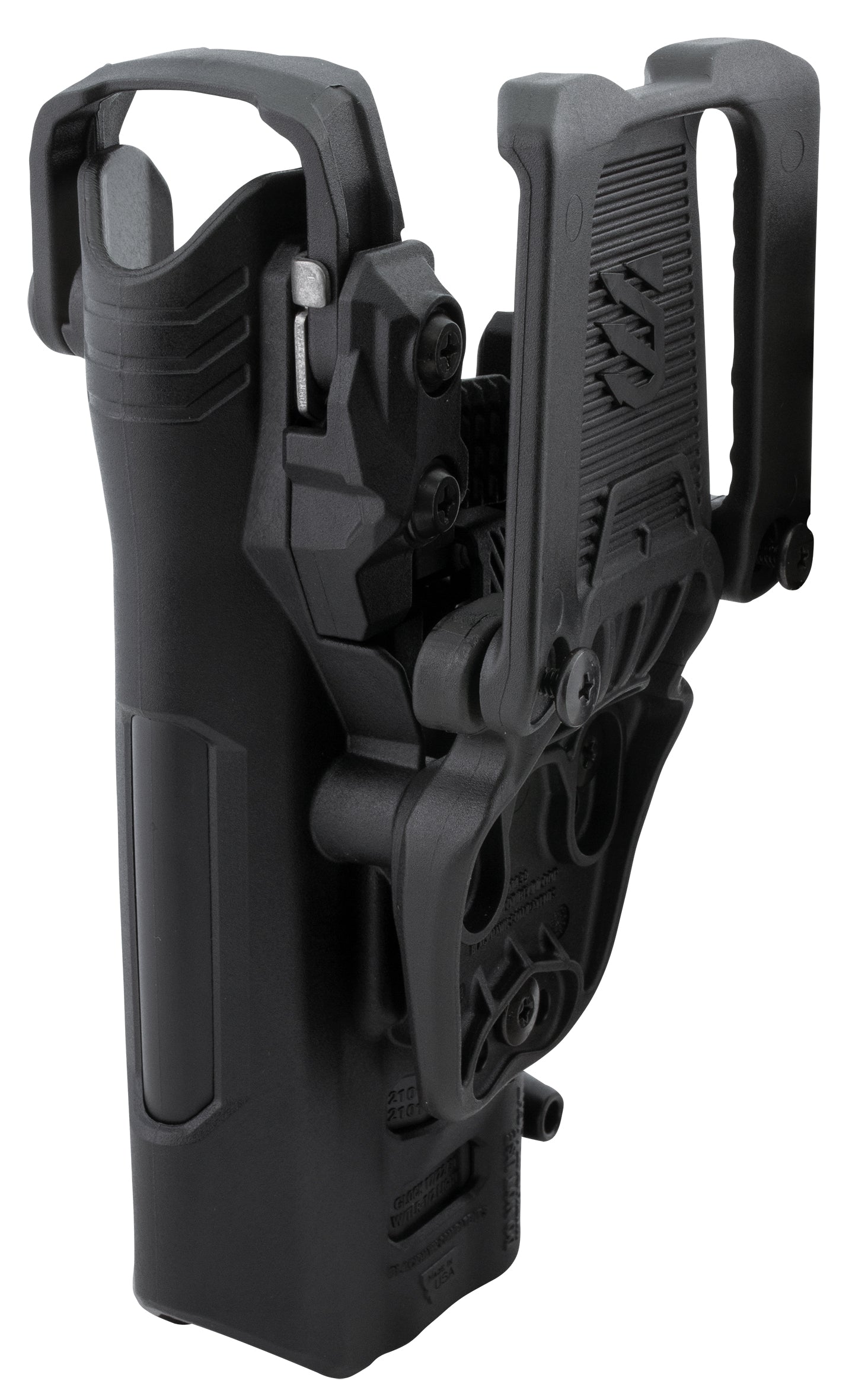 BLACKHAWK T-Series L3D Light-Bearing Duty Holster für Glock 17, rechts – Seitenansicht