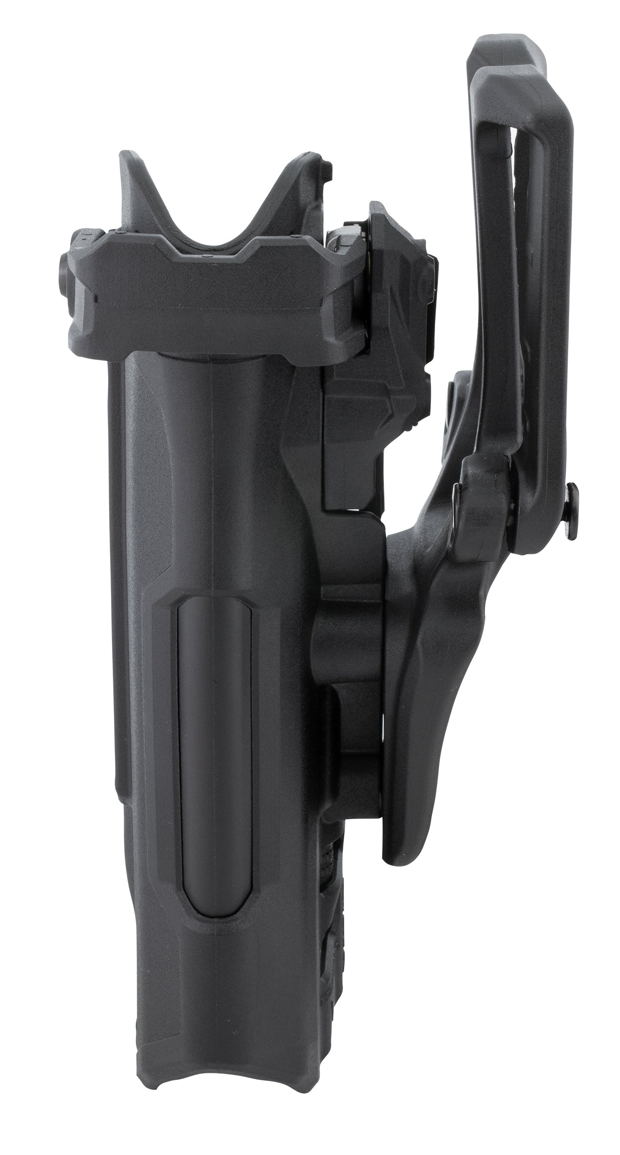 BLACKHAWK T-Series L3D Light-Bearing Duty Holster für Glock 17, rechts – Rückseite und Gürtelaufnahme