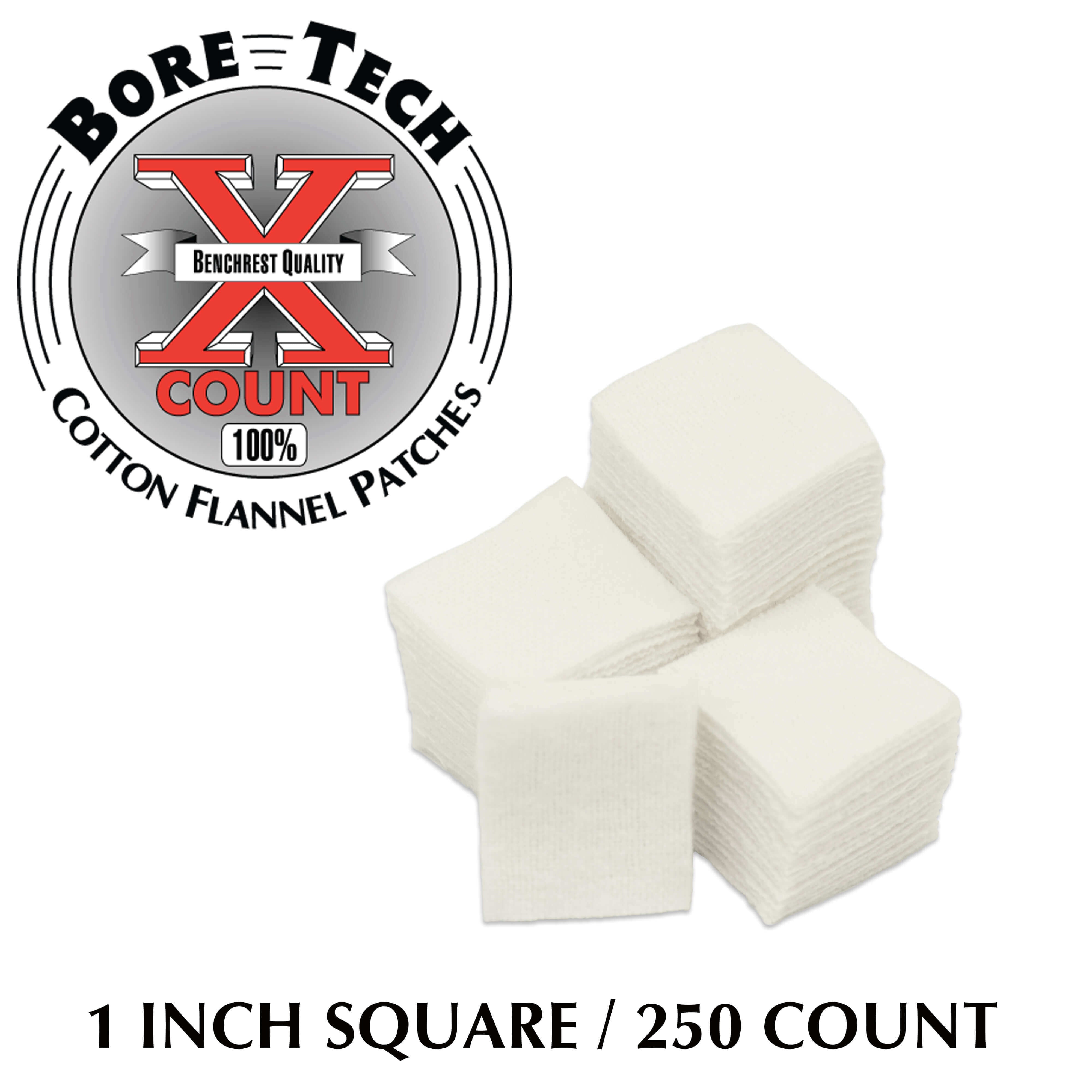 Bore Tech X-Count Patch 1 Zoll quadratisch, 250 Stück