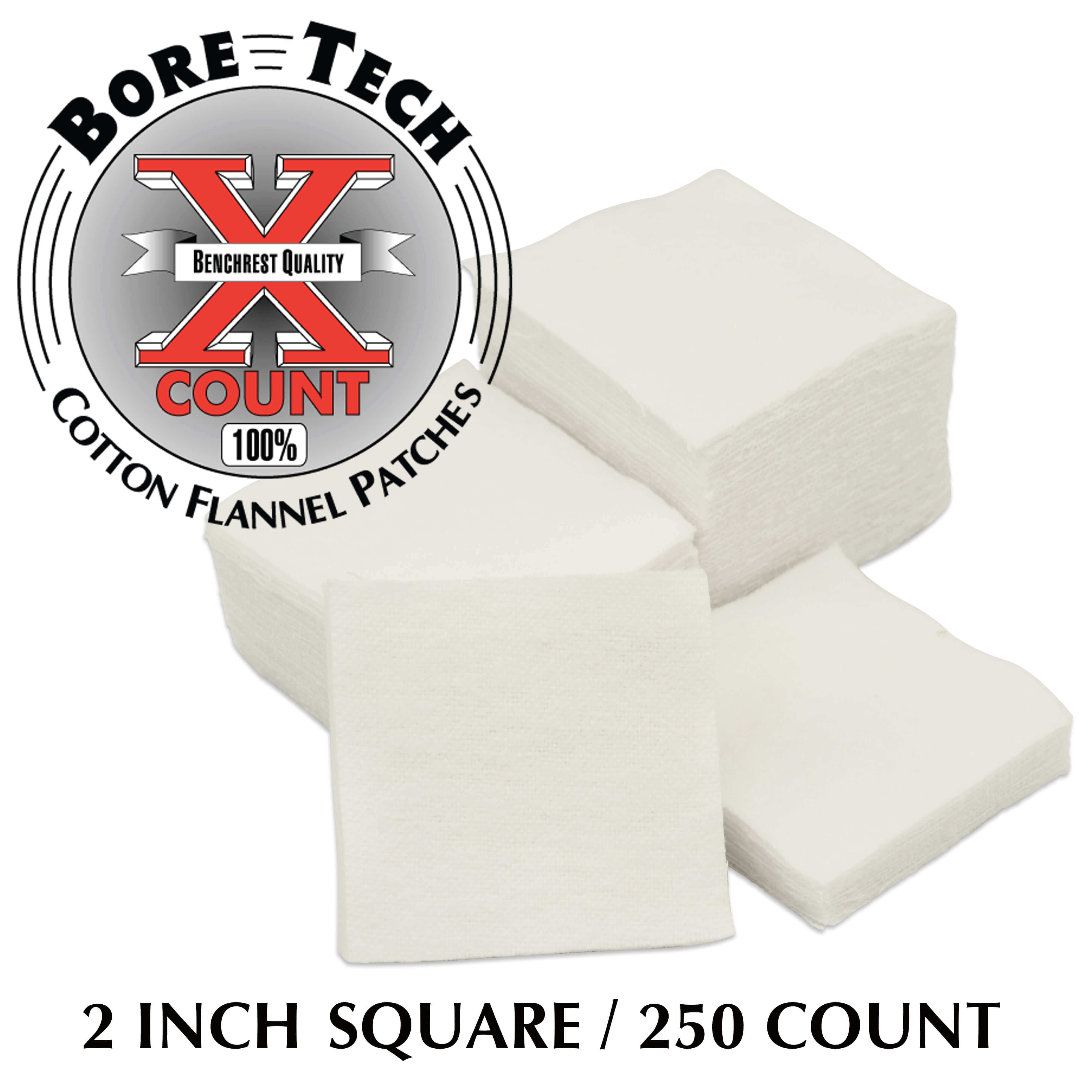 Bore Tech X-Count Patch 2 Zoll quadratisch, 250 Stück