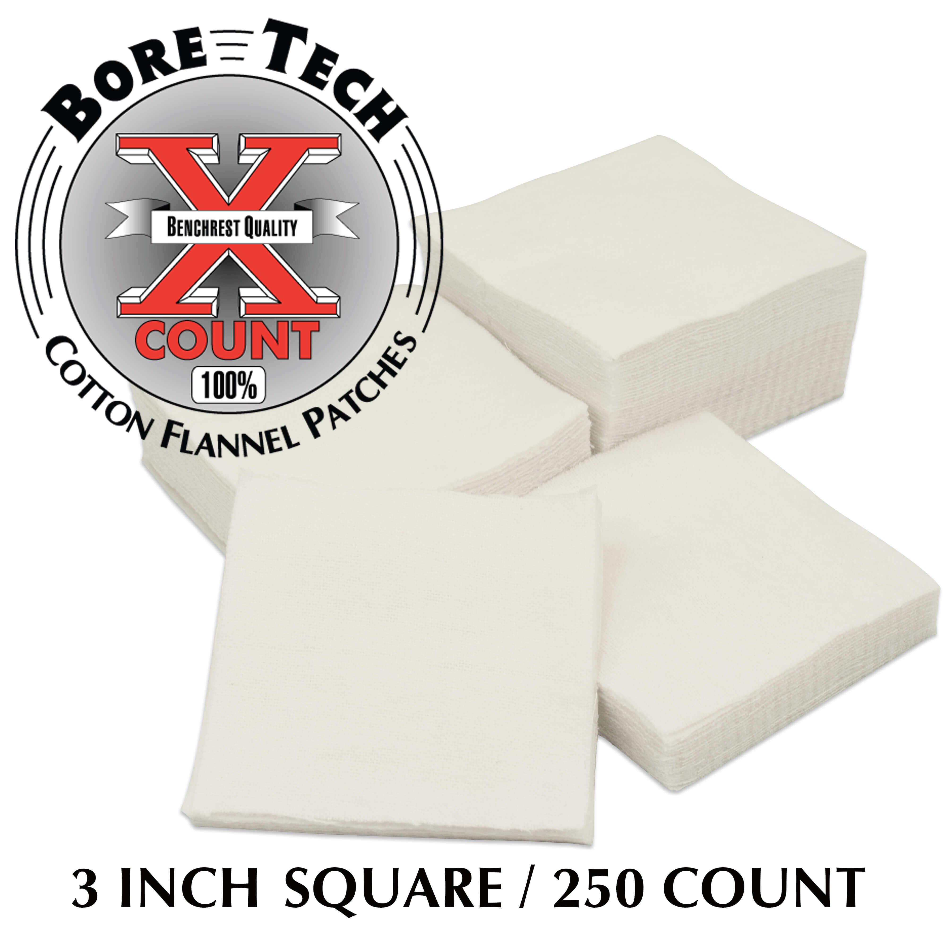 Bore Tech X-Count Patch 3 Zoll quadratisch, 250 Stück