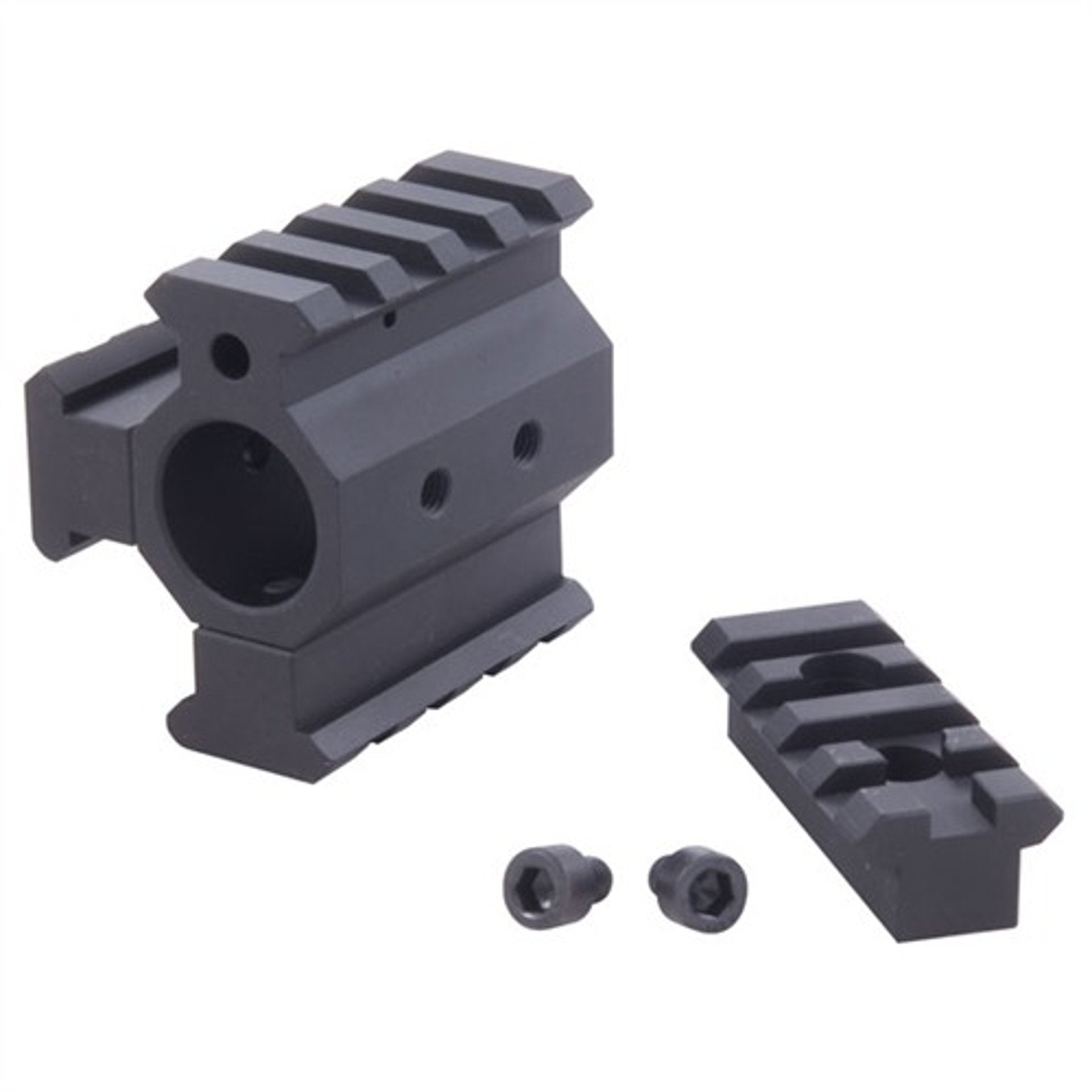 BROWNELLS modularer AR-15-Gasblock-Komplettset mit drei Picatinny-Schienen