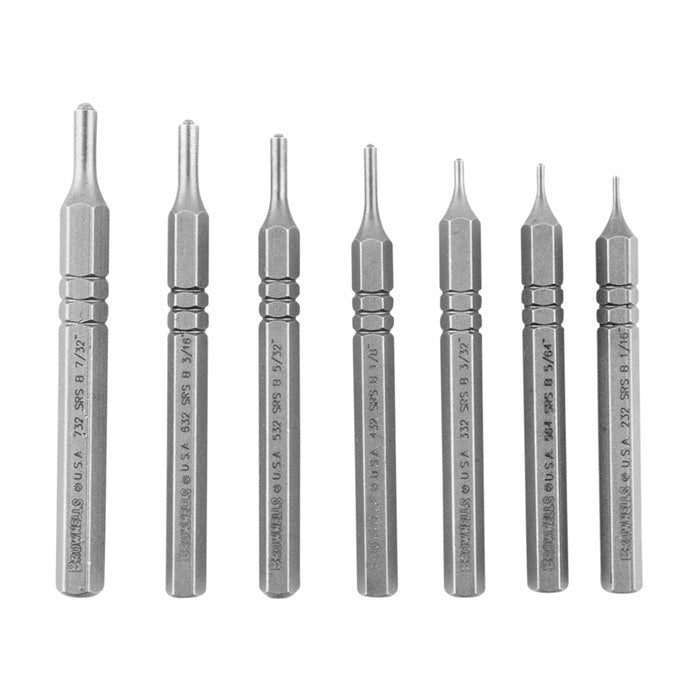 BROWNELLS Premium Roll Pin Starter Punches als 7-teiliges Set