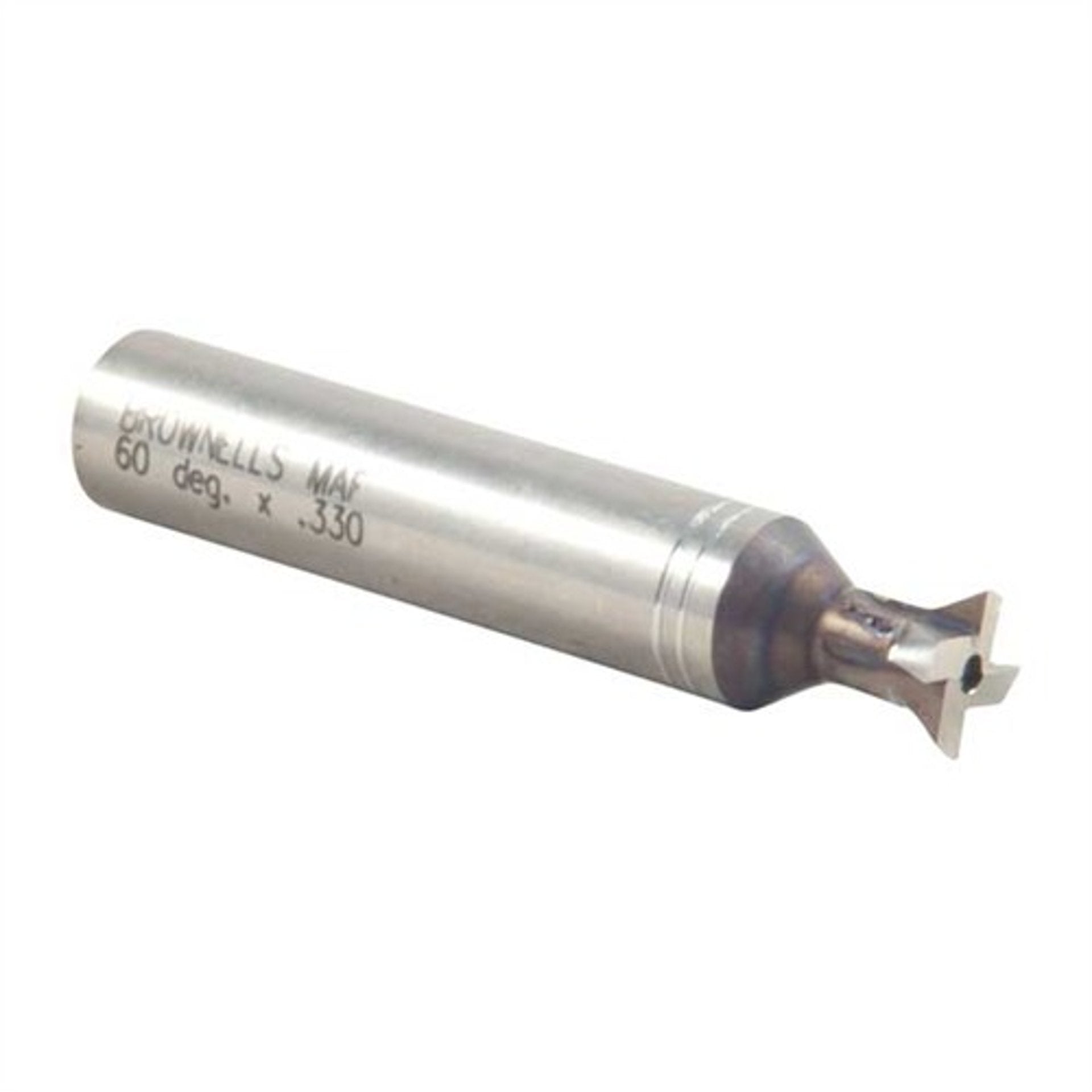BROWNELLS kryobehandelter Schwalbenschwanzfräser 60 Grad x 0,330 Zoll