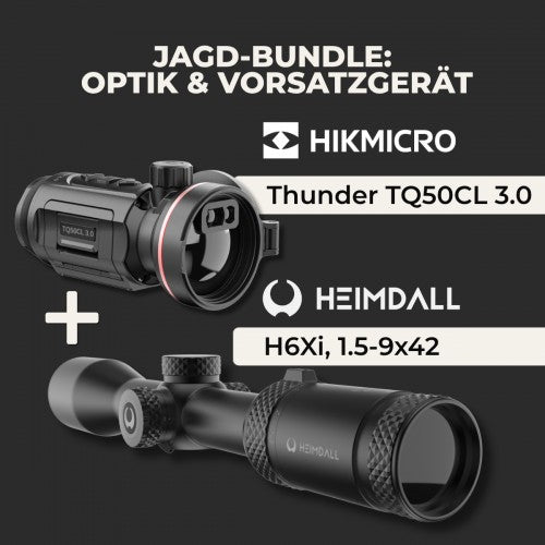 Bundle Hikmicro TQ50CL 3.0 + Heimdall Zielfernrohr H6Xi 1.5-9x42 - Produktbild 1