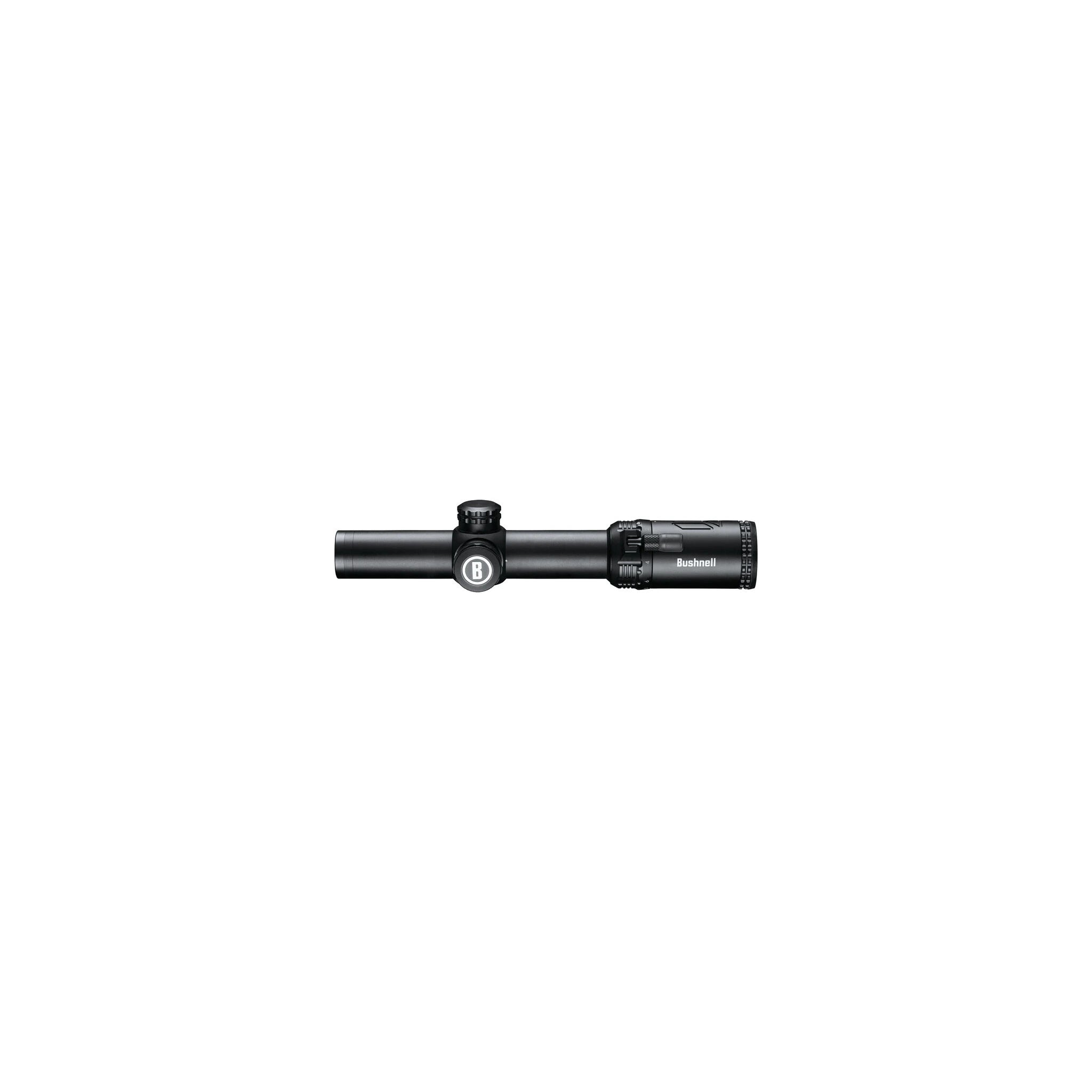 Bushnell AR Optics 1–8×24 in Seitenansicht mit B-Logo und eingeklapptem Zoomhebel
