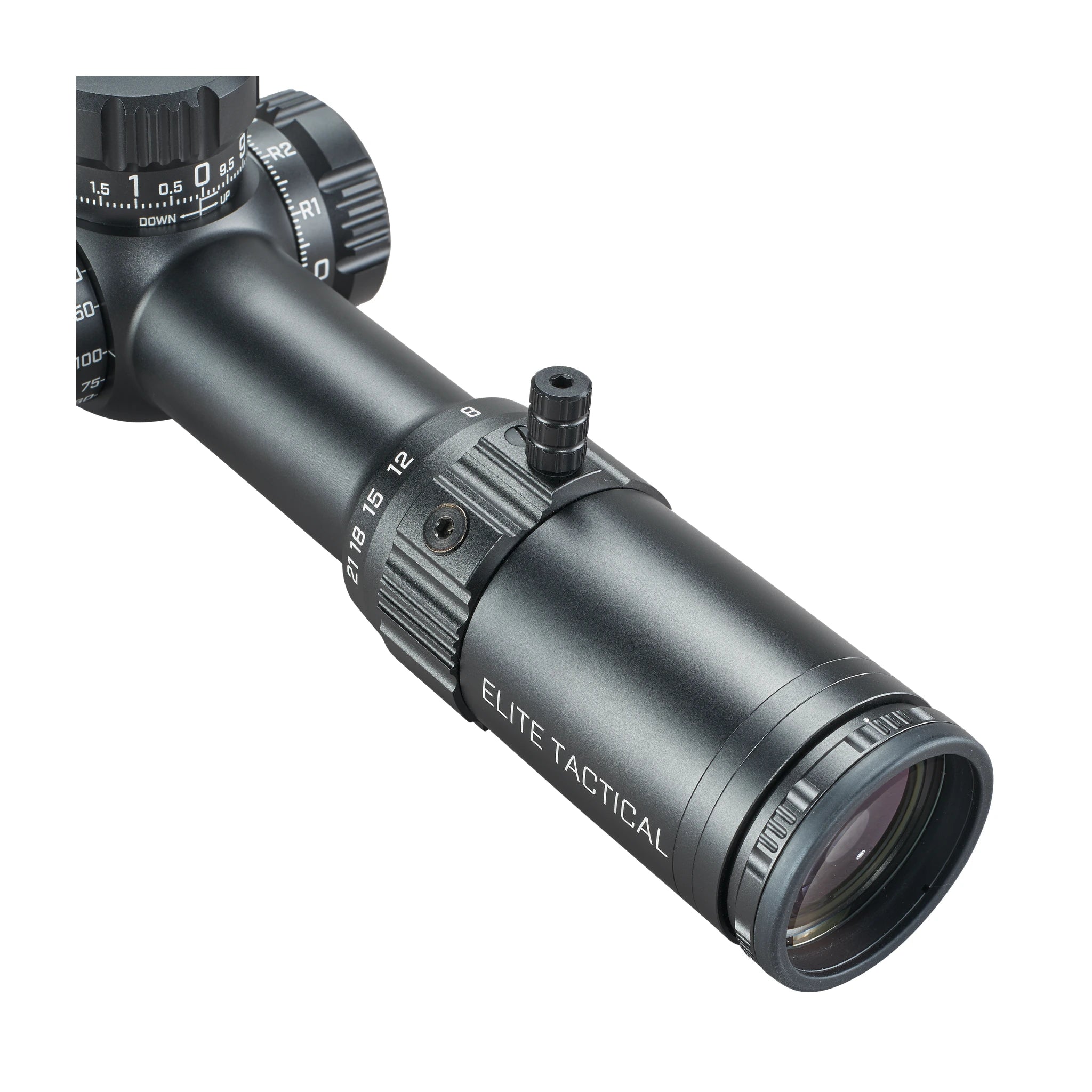Bushnell Elite Tactical DMR3 3,5–21×50 EQL – Detail des Okulars