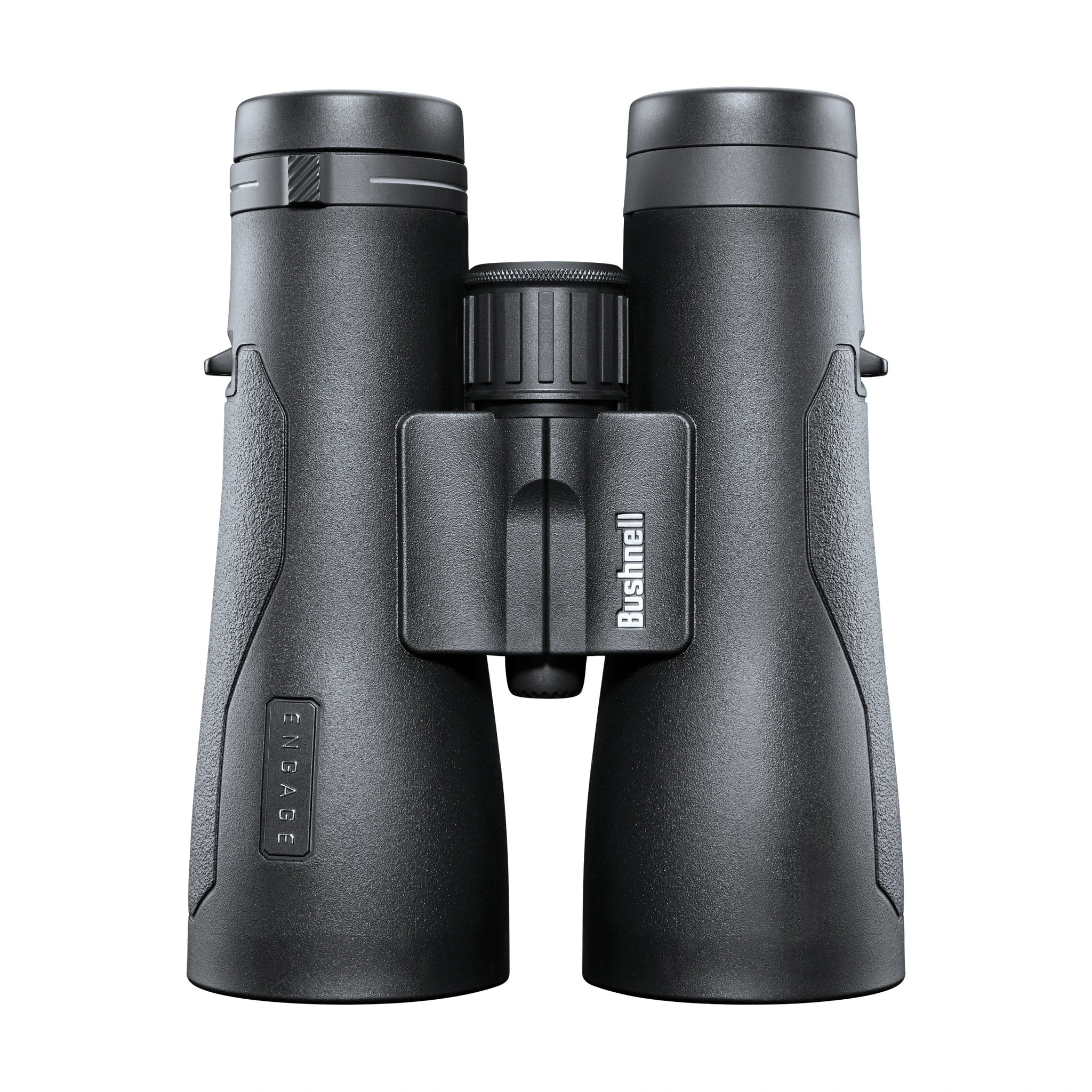 Unterseite des Bushnell Engage EDX 10×50 mit Griffarmierung und Mittelbrücke