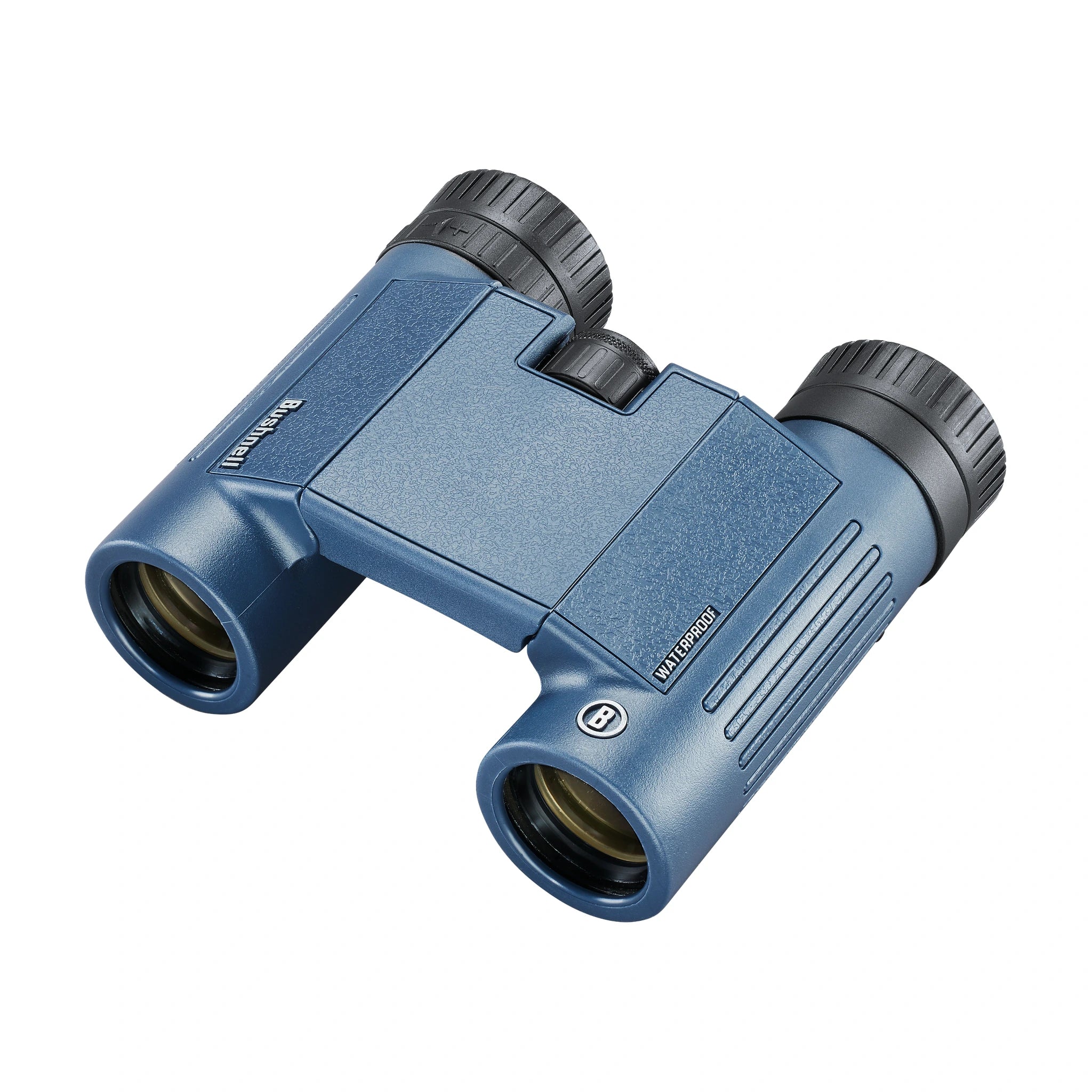 Bushnell H2O 10×25 Dachkantfernglas mit Blick auf die Objektive