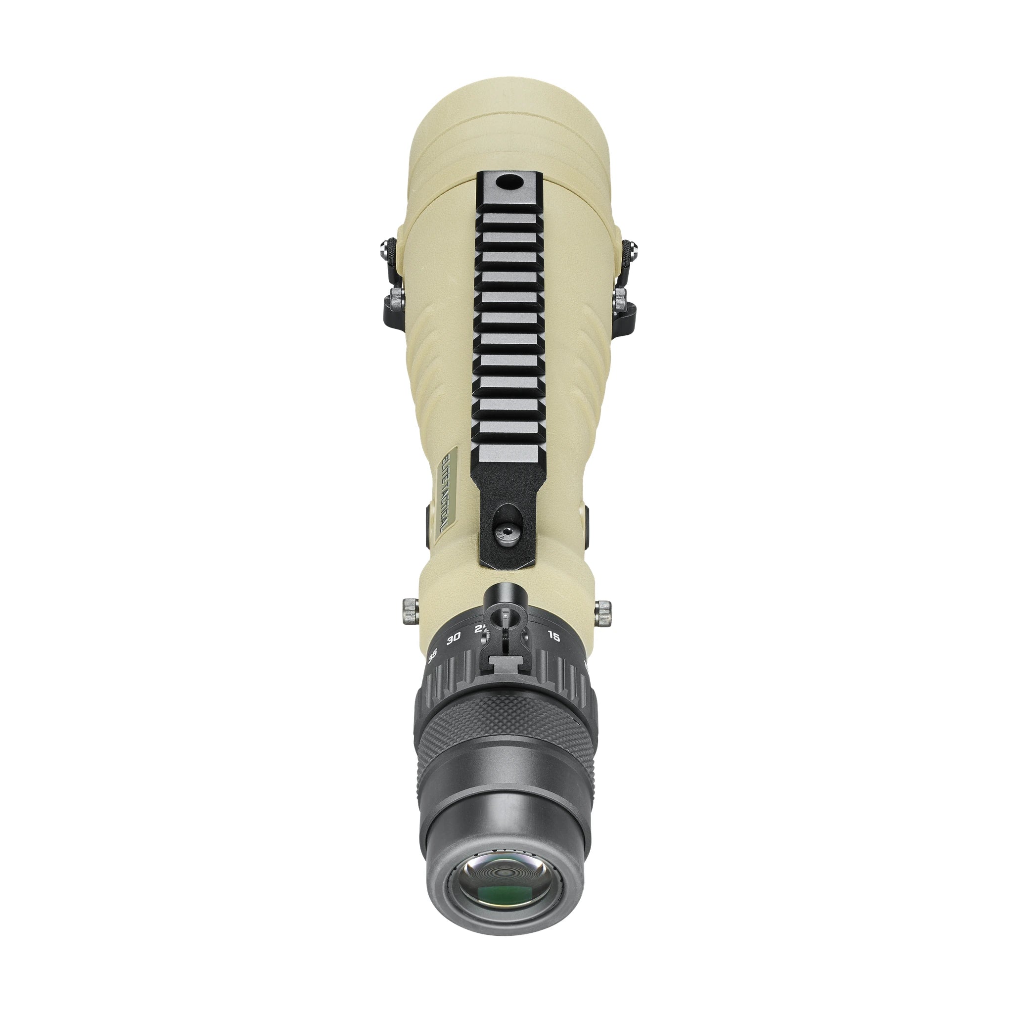 Bushnell Elite Tactical LMSS2 8–40×60 TREMOR4 – Ansicht vom Okular auf das Spektiv