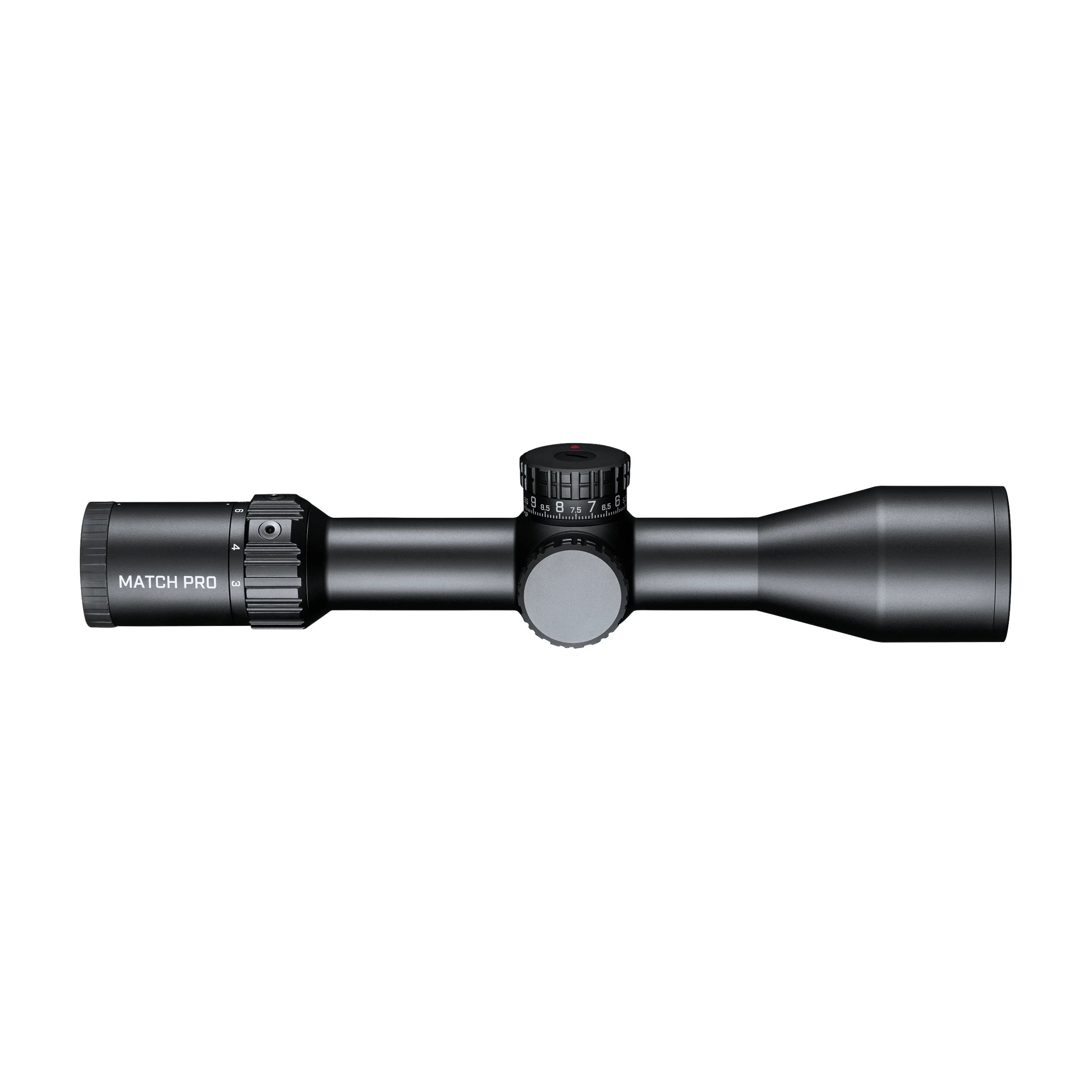 Bushnell Match Pro ED 3–18×50 – Rechte Seitenansicht mit abgedecktem Seitenturm