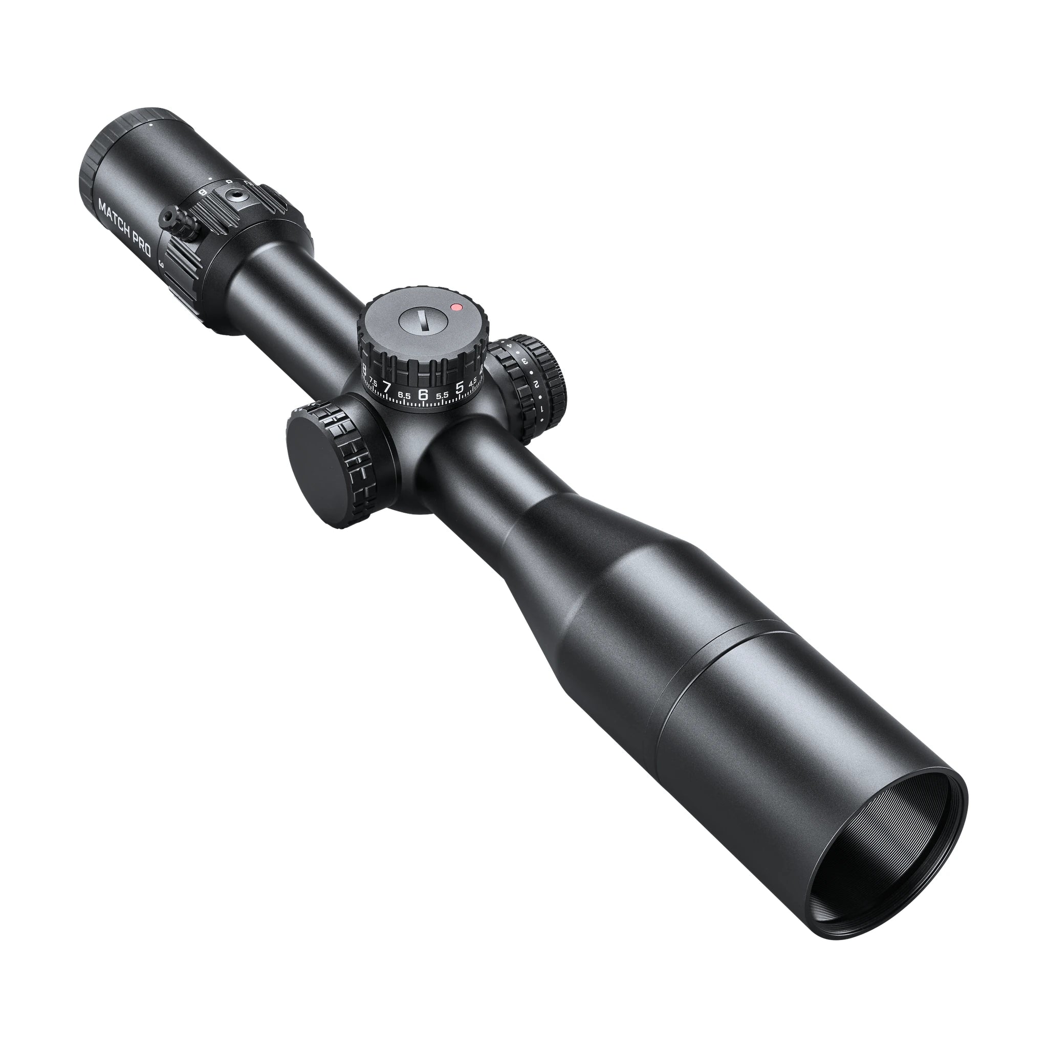 Bushnell Match Pro ED 3–18×50 – Schrägansicht mit Sonnenblende
