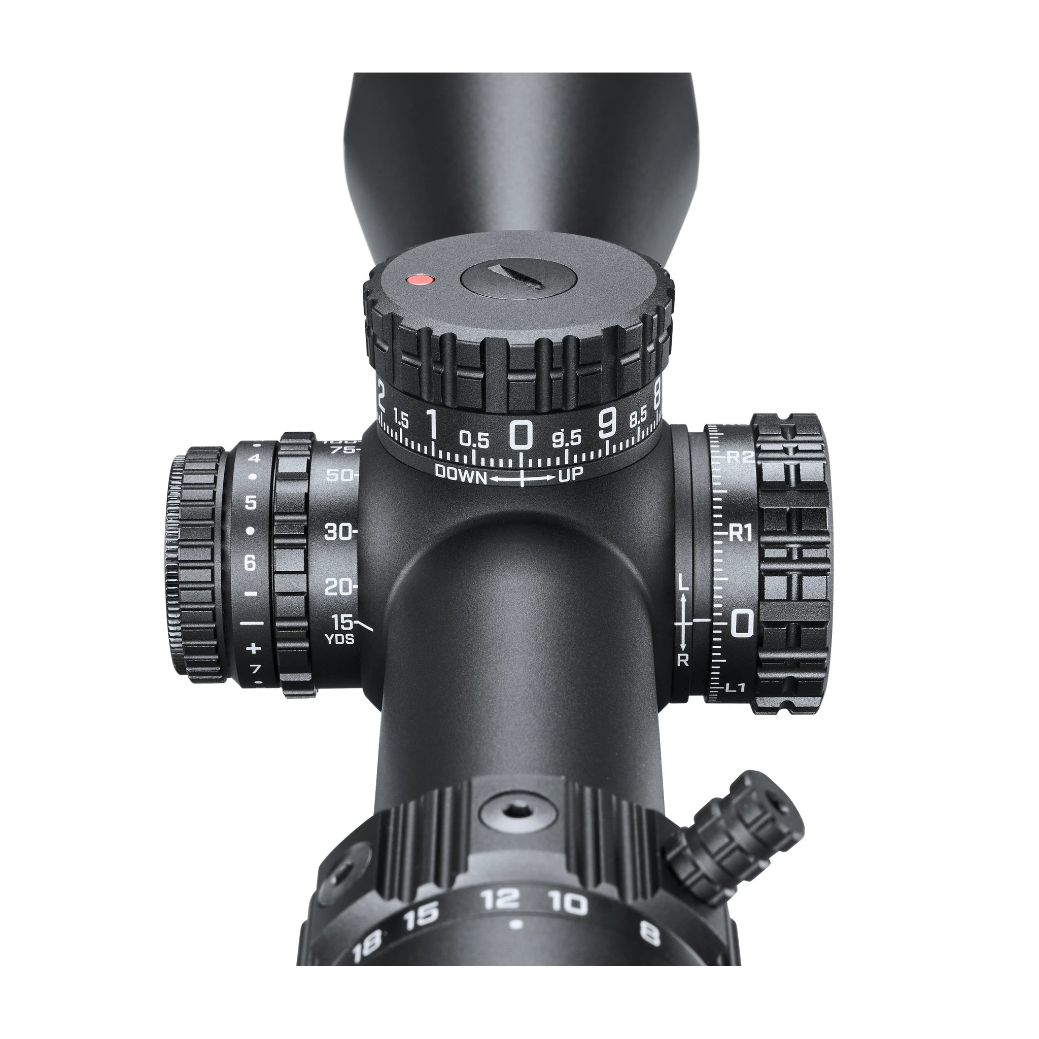 Bushnell Match Pro ED 5–30×56 – Detail des herausgezogenen Seitenturms