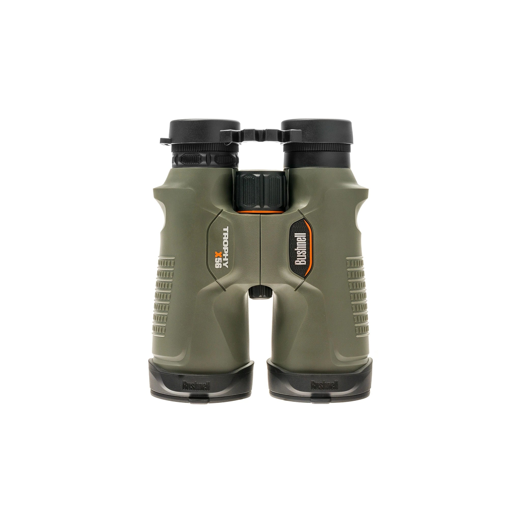 Bushnell Trophy Xtreme 8×56 Fernglas in Grün mit Mitteltrieb in gerader Ansicht